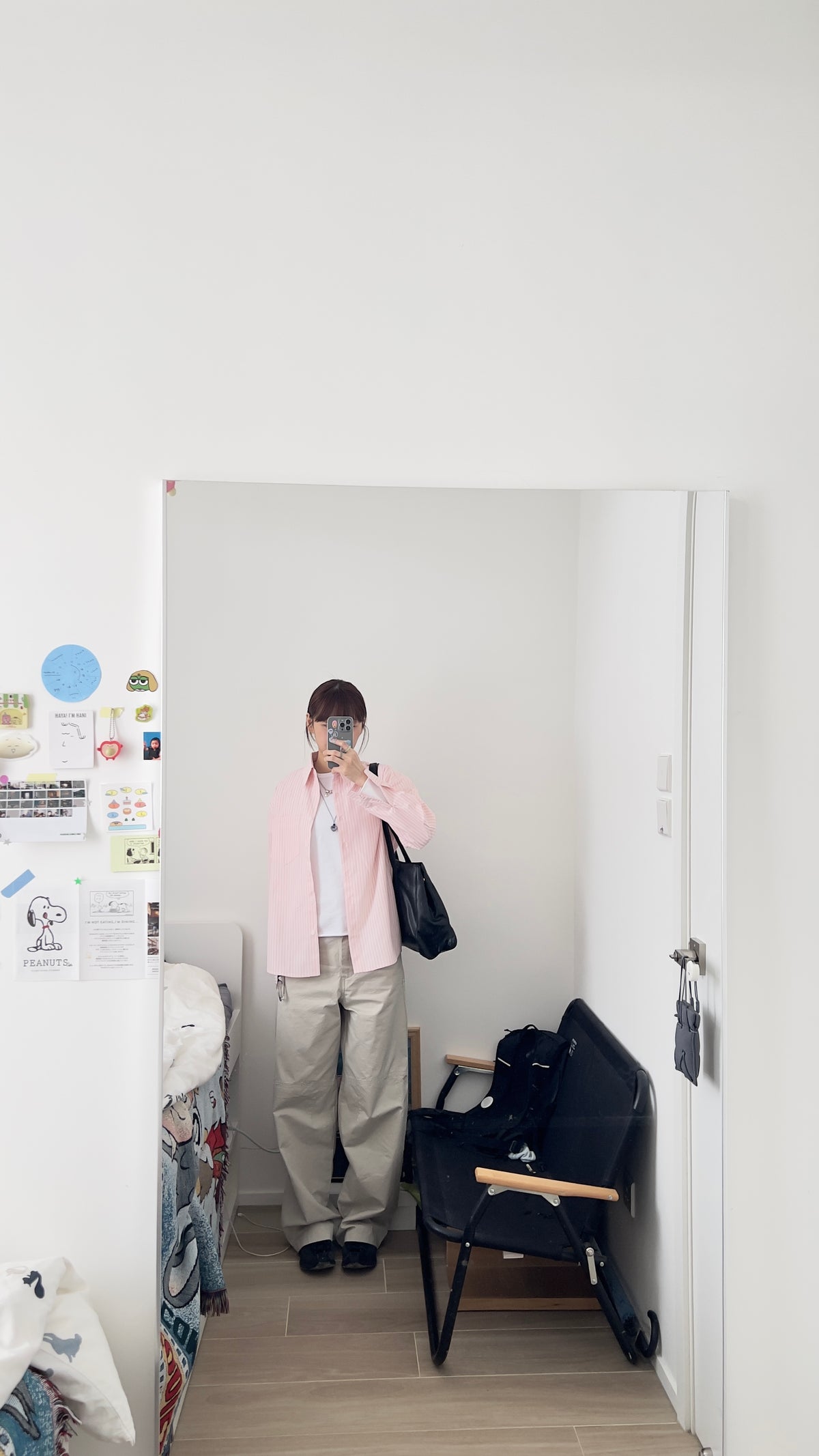 rei everyday striped shirt in pink (pre-order)