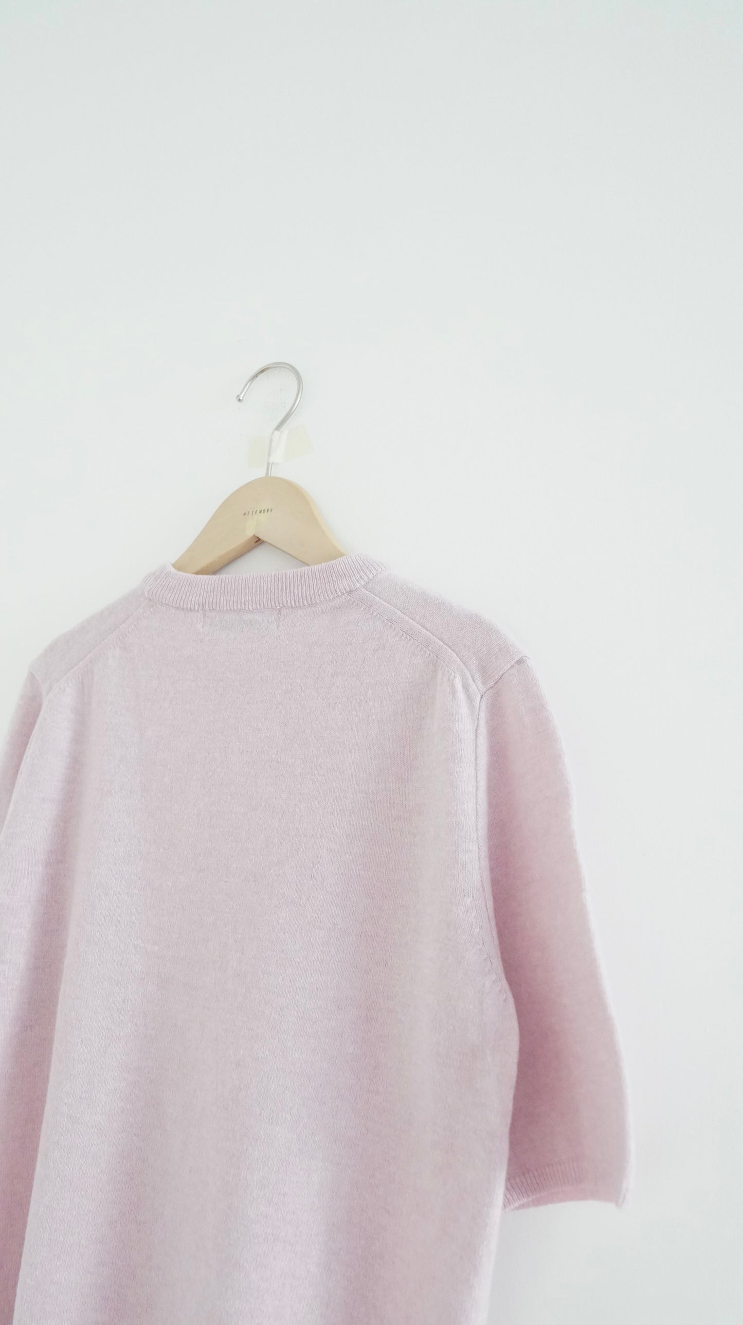 loose fitting short-sleeved sweater in pink lavender ( pre-order )