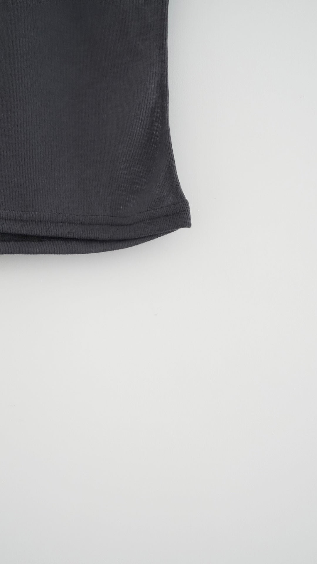 soufflé sheer tee in charcoal (pre-order)