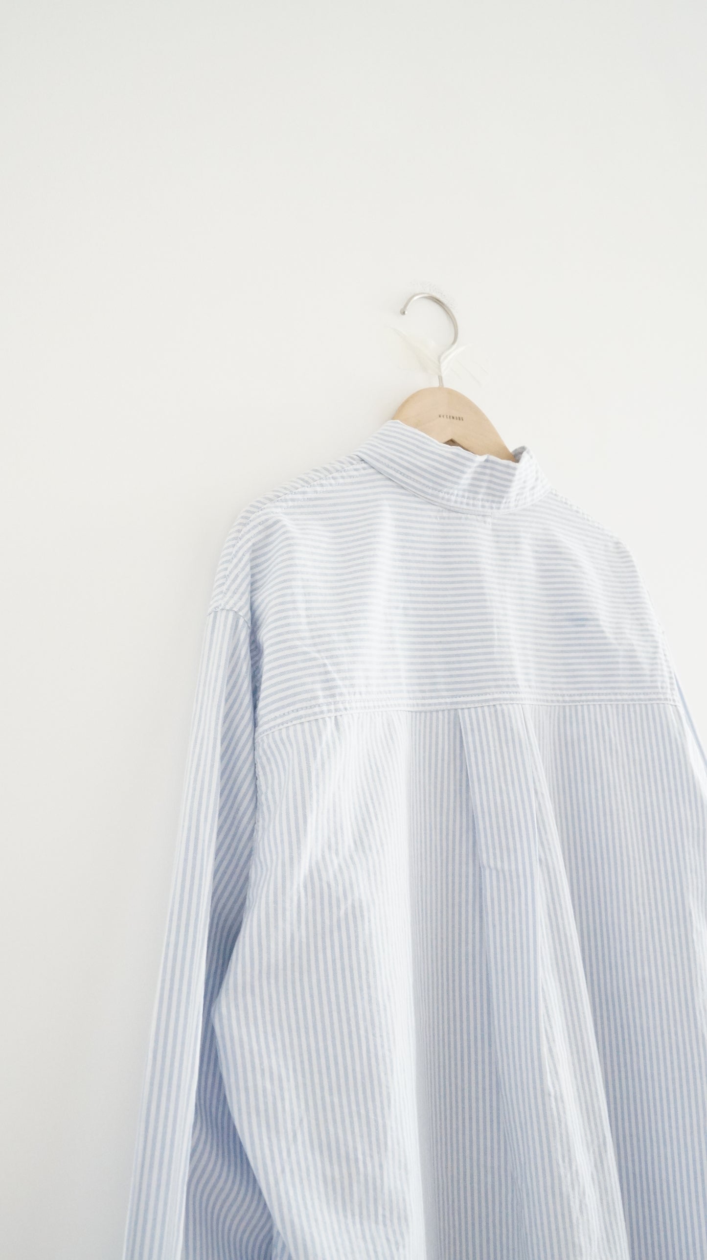 baby cotton striped shirt in baby blue