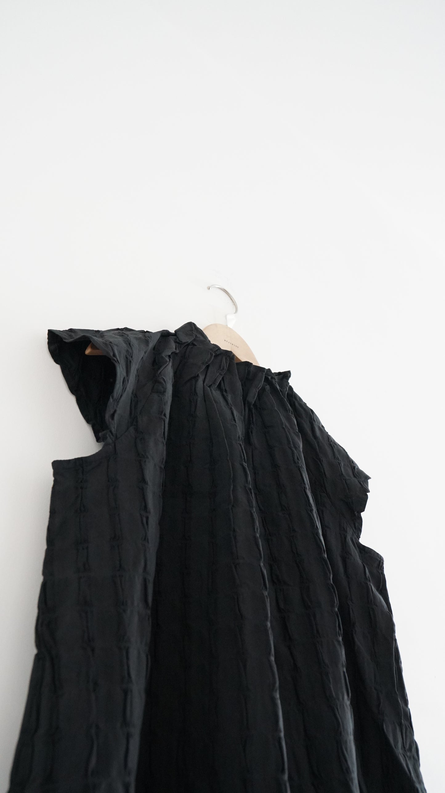 striped turtle-neck top in black