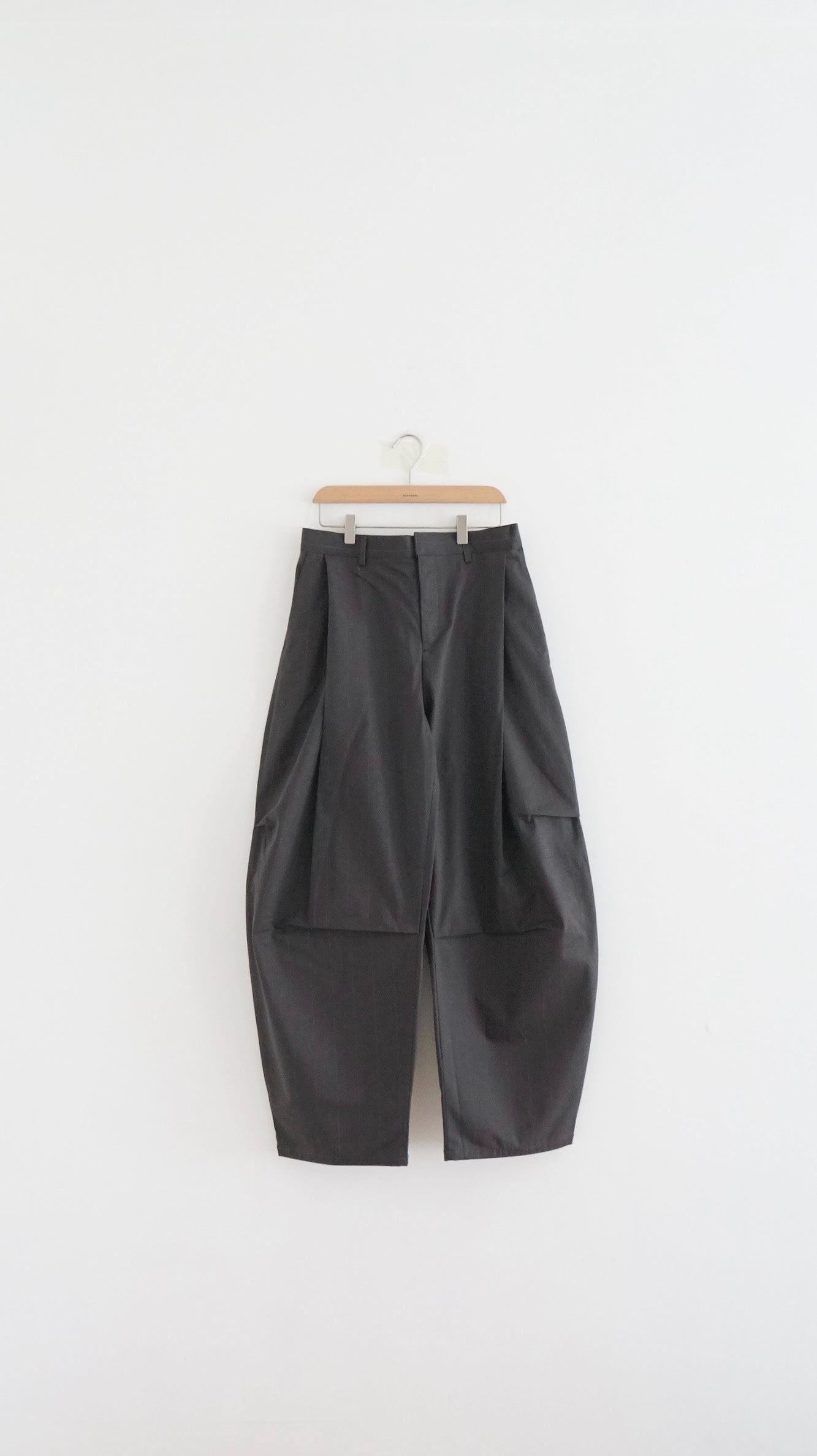 Elias stripe trousers in charcoal