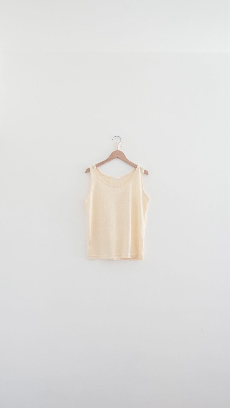 rom layering vest in light yellow (pre-order)