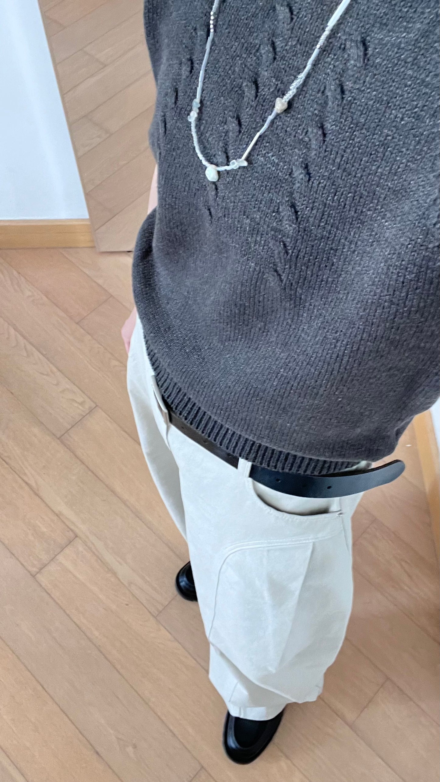 vintage sweater in charcoal (pre-order)