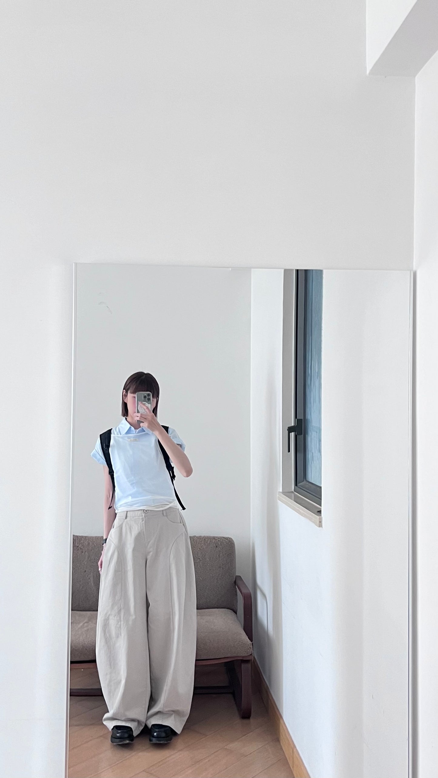sheer camii top in white (pre-order)