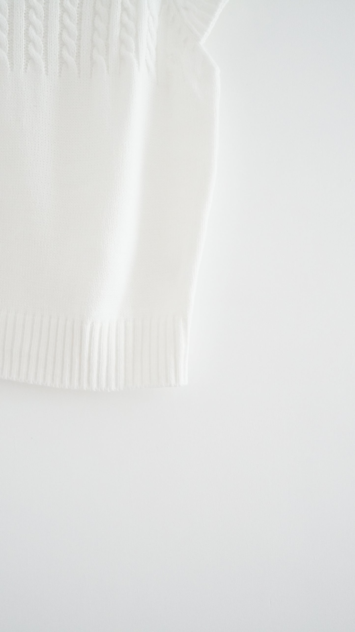 90s short sleeve sweater in cream (pre-order)