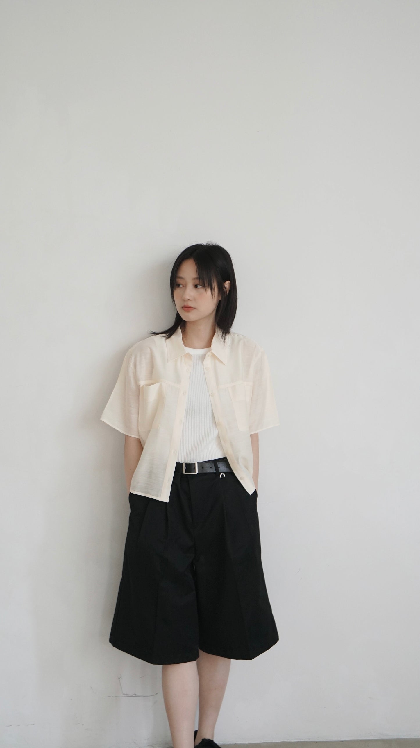 airy rayon shirt in lemon (pre-order)