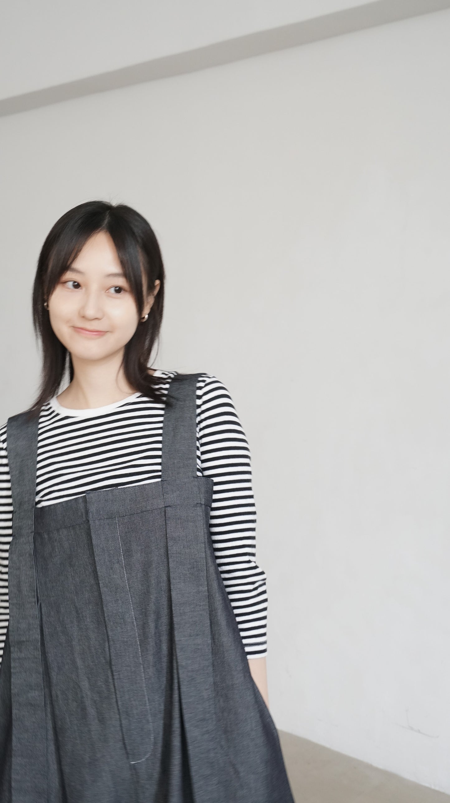 ikee unwashed denim dress