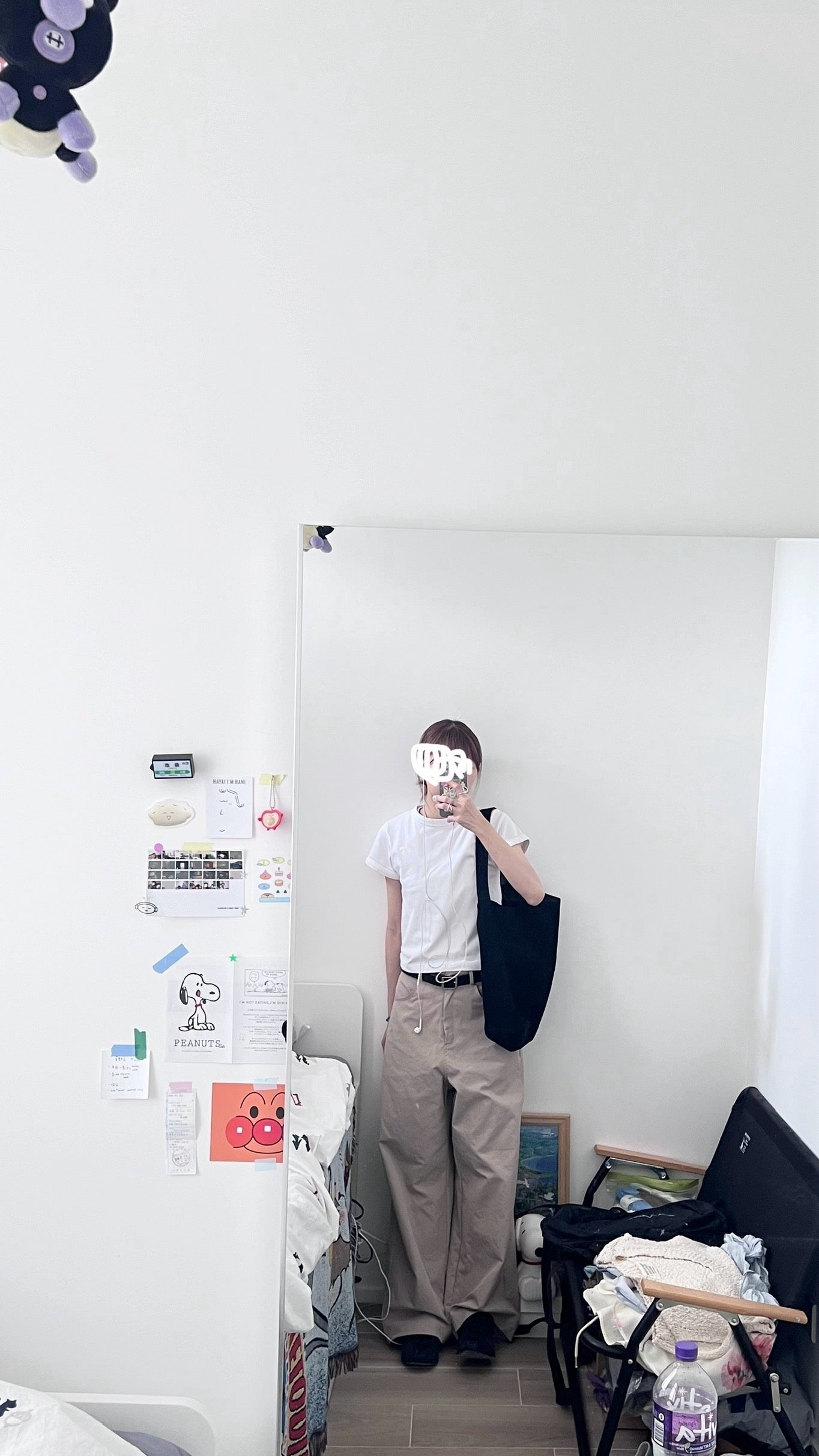 90’s vintage wide worker pants in sand ( pre-order )