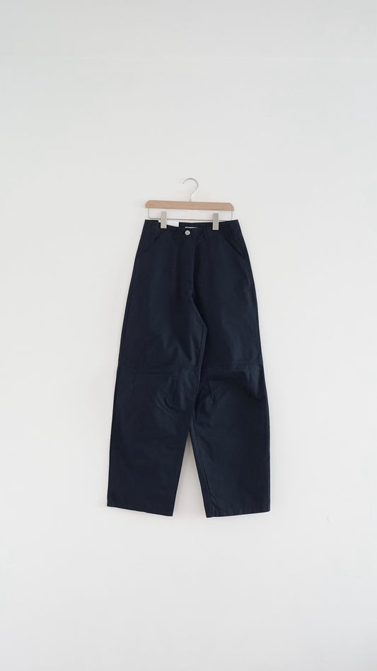 gemma barrel-leg pants in navy (pre-order)