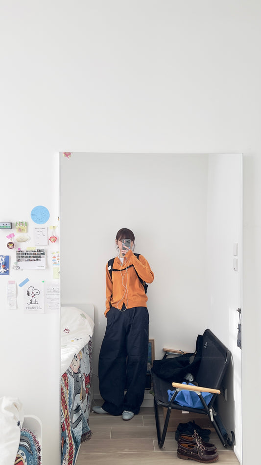nero soft soft cardigan in orange (pre-order)