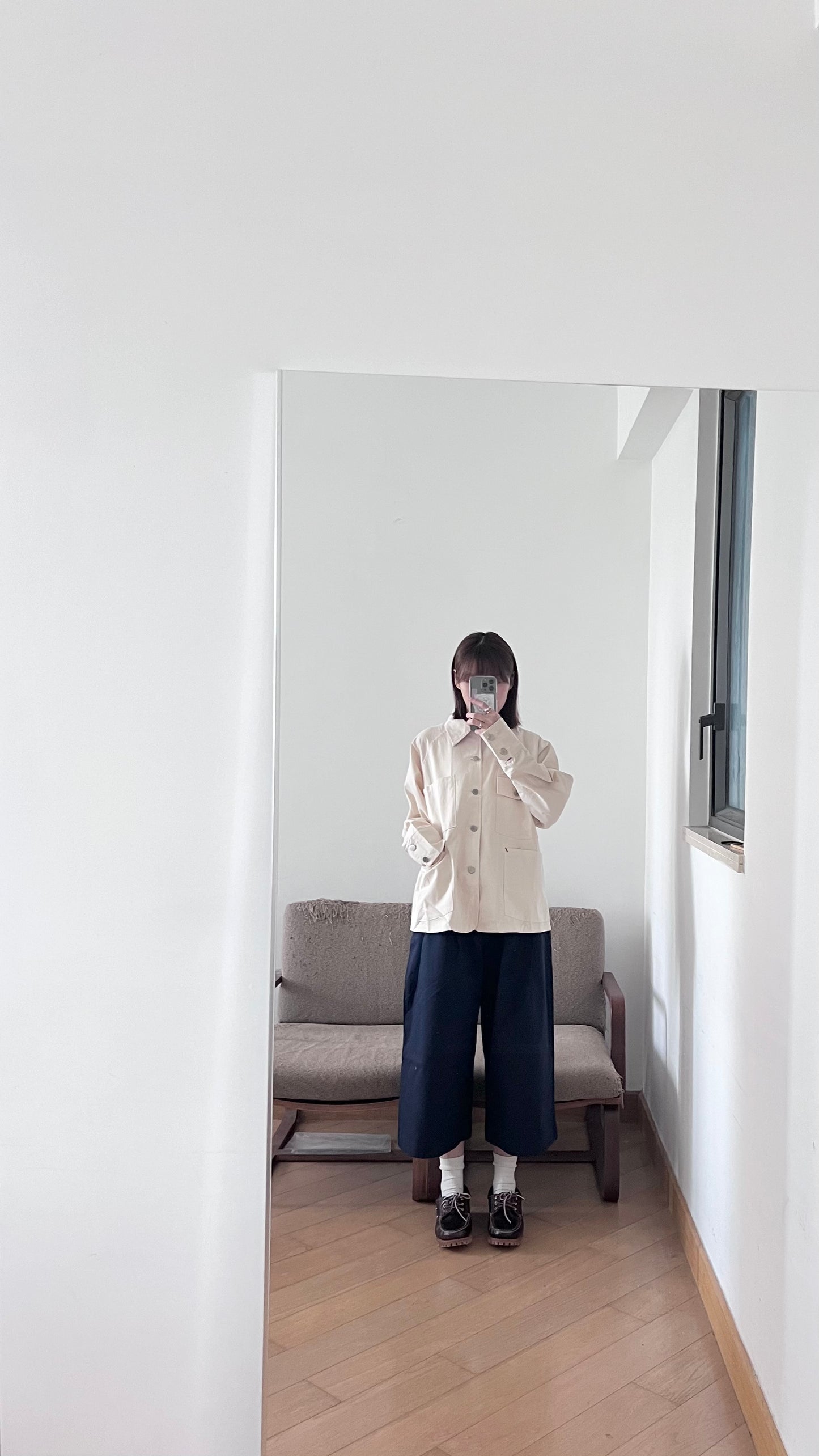 minimalist worker jacket