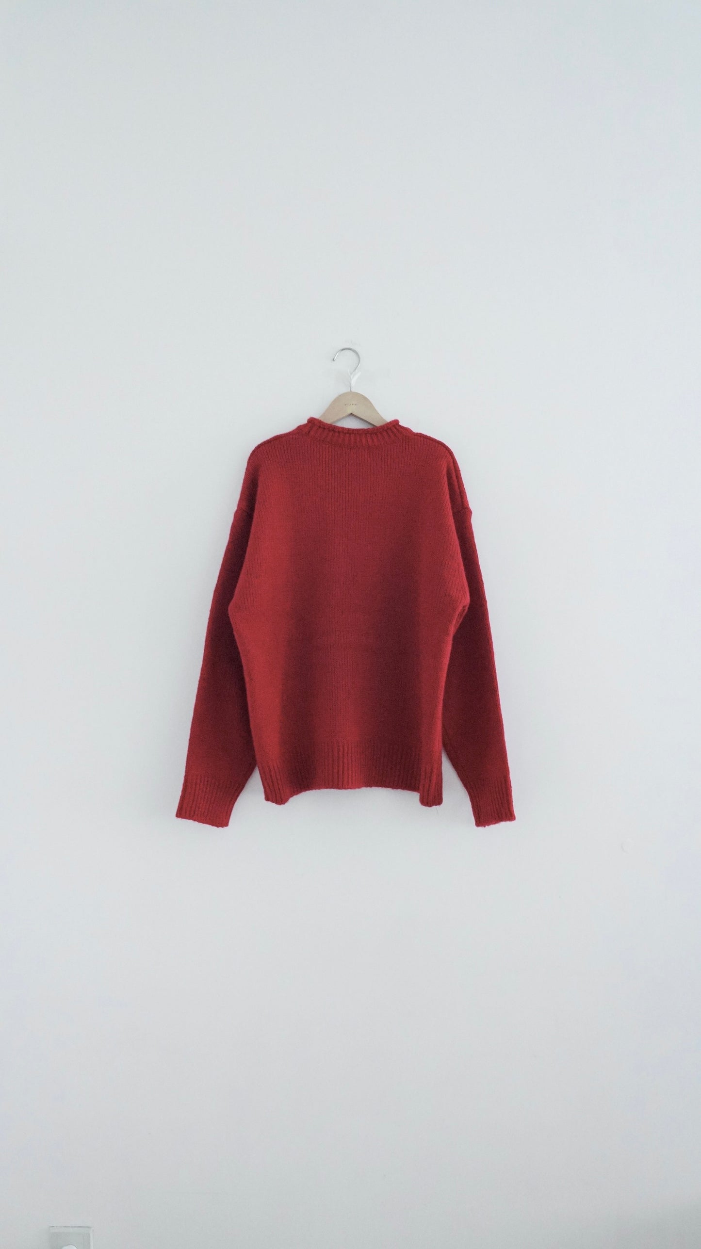 unisex christmas tree sweater in red (pre-order)