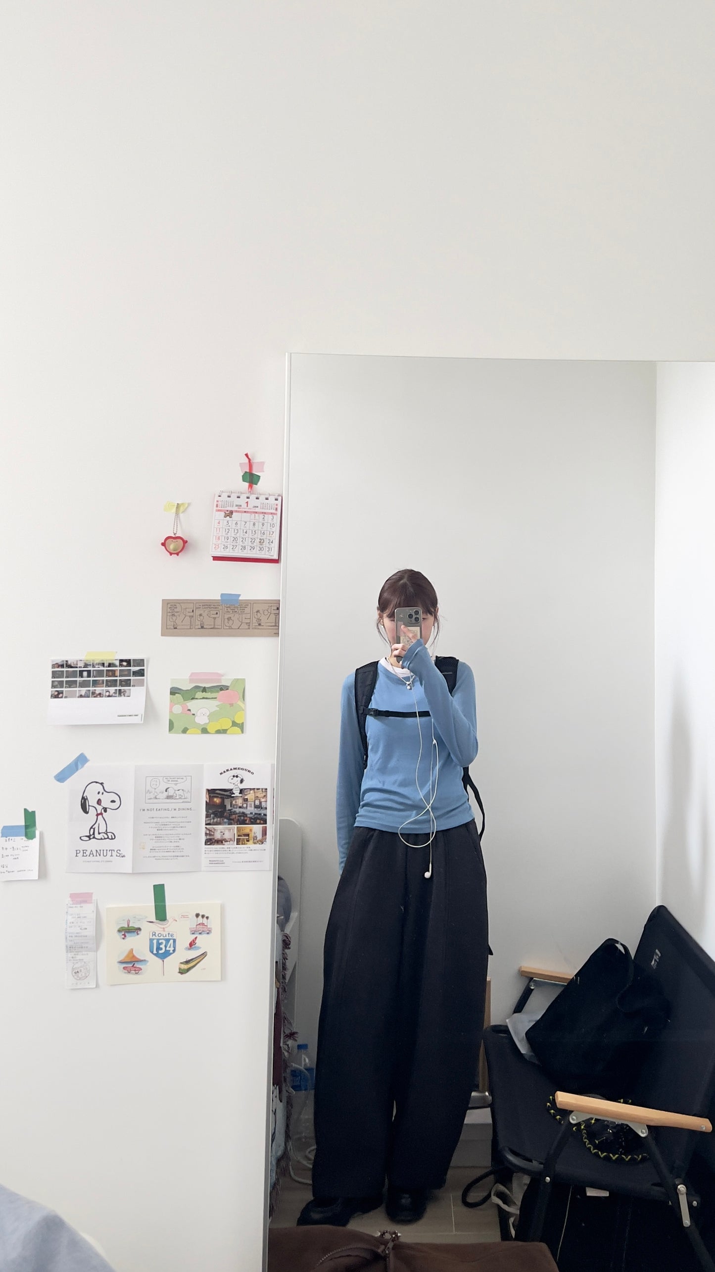 luca layering tee in blue (pre-order)