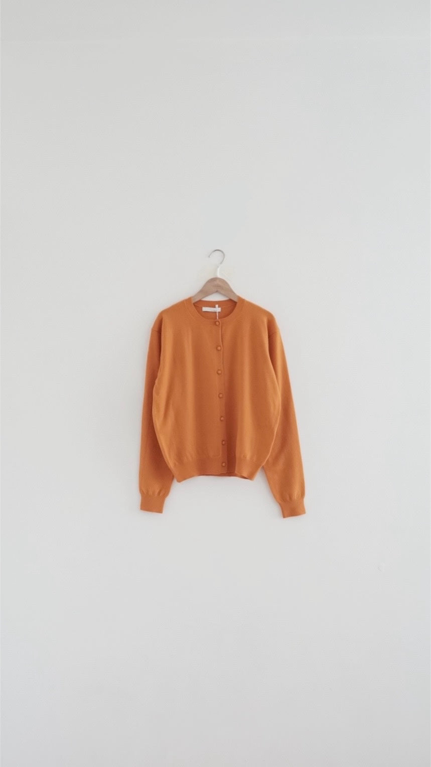 nero soft soft cardigan in orange (pre-order)