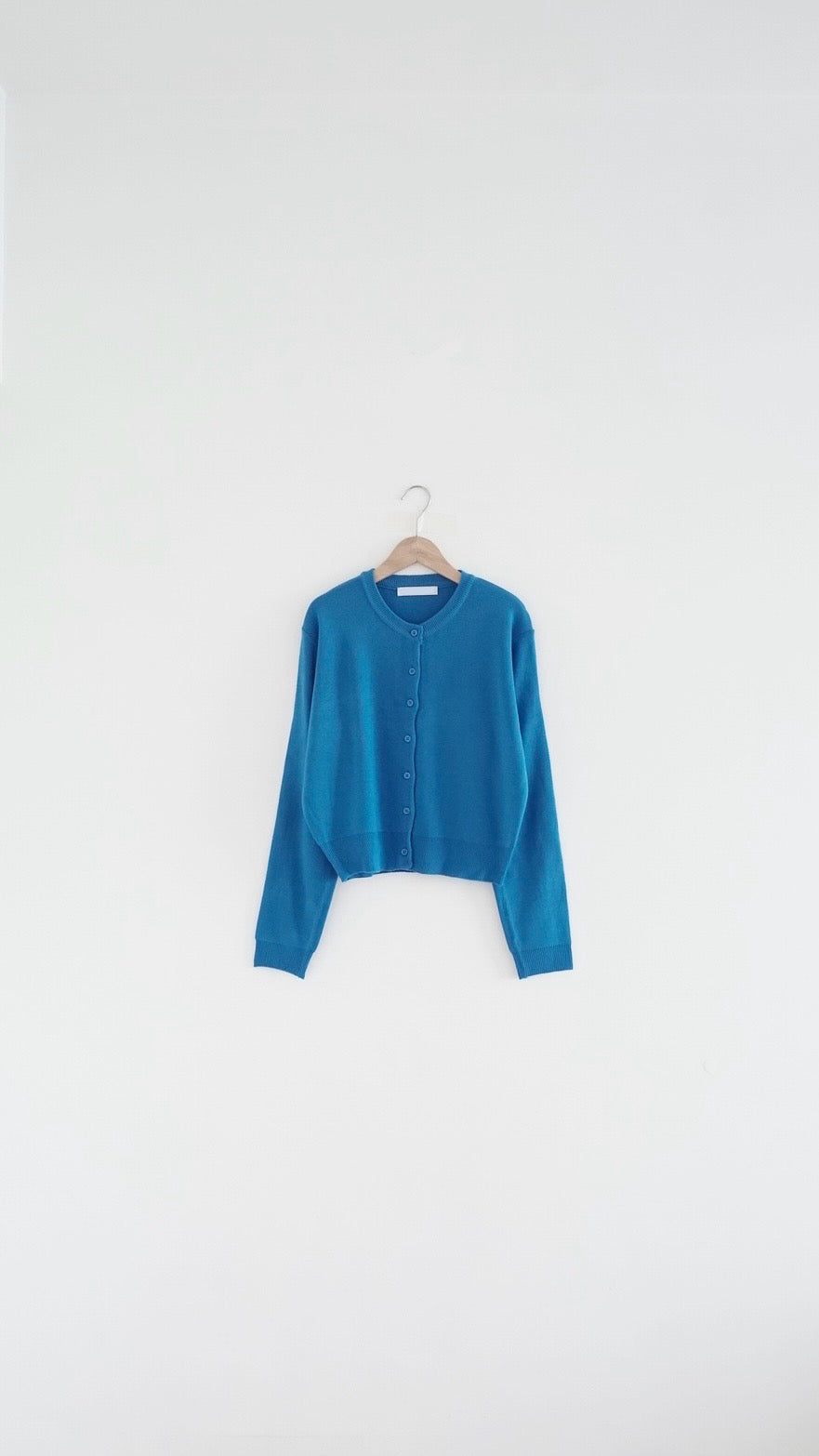 mizu classic cardigan in lake blue (pre-order)