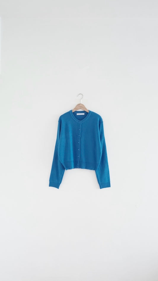 mizu classic cardigan in lake blue (pre-order)
