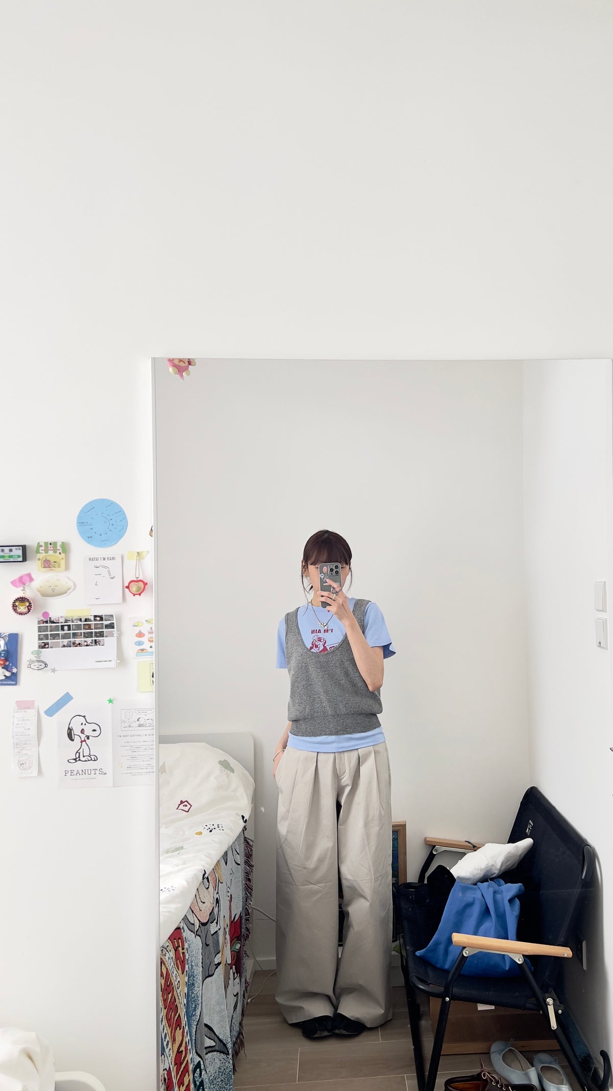 john clean-fit bear tee in blue (pre-order)