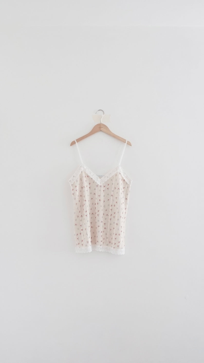 retro french lace floral dress top in yellow (pre-order)