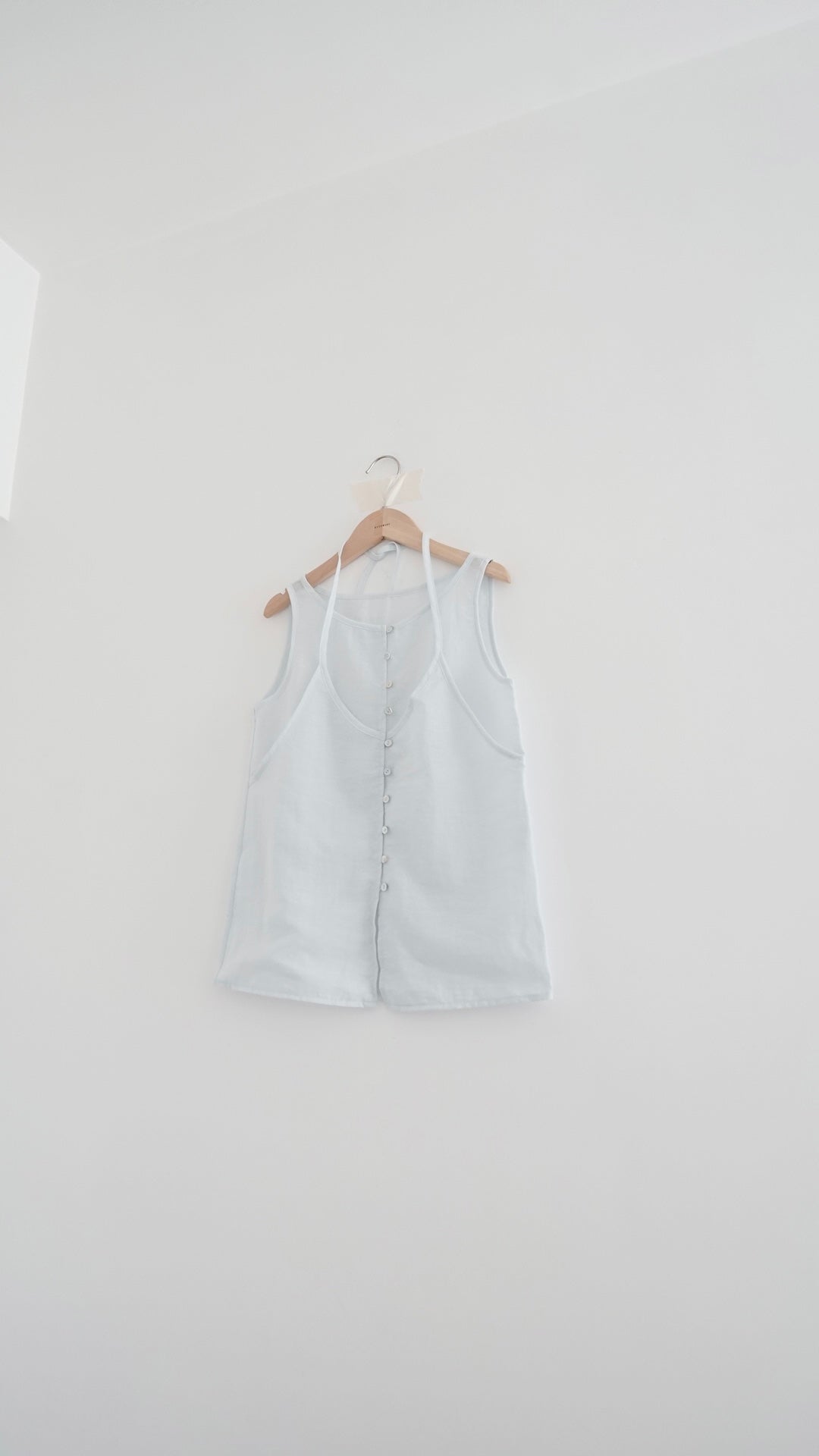 pearl sheer layering top set in sora (pre-order)