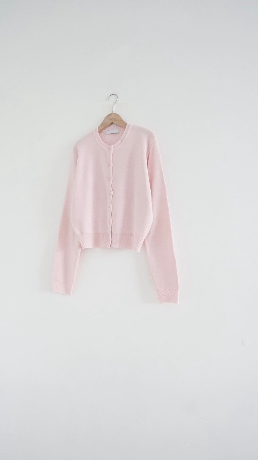 mizu classic cardigan in pink (pre-order)