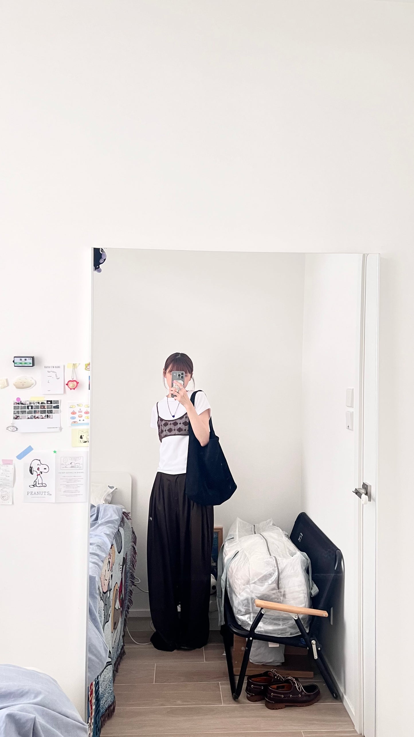 yoru pleated wide-leg trousers in brown (pre-order)