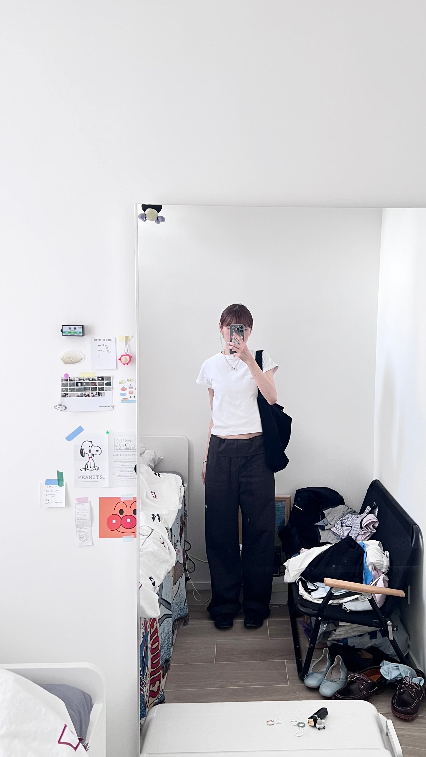 voss high end low waist vintage pants in charcoal (pre-order)