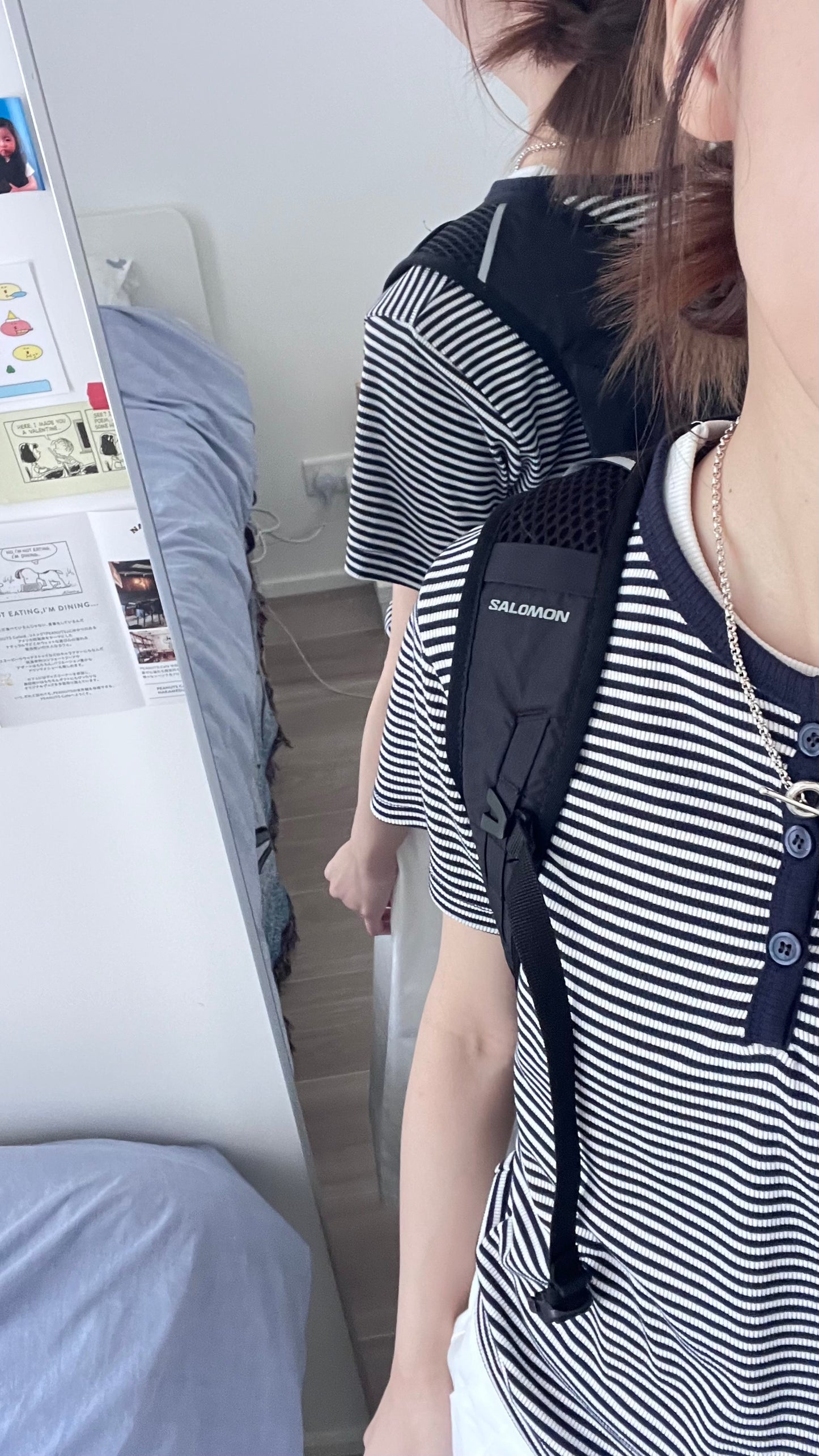 striped henley tee in navy (pre-order)