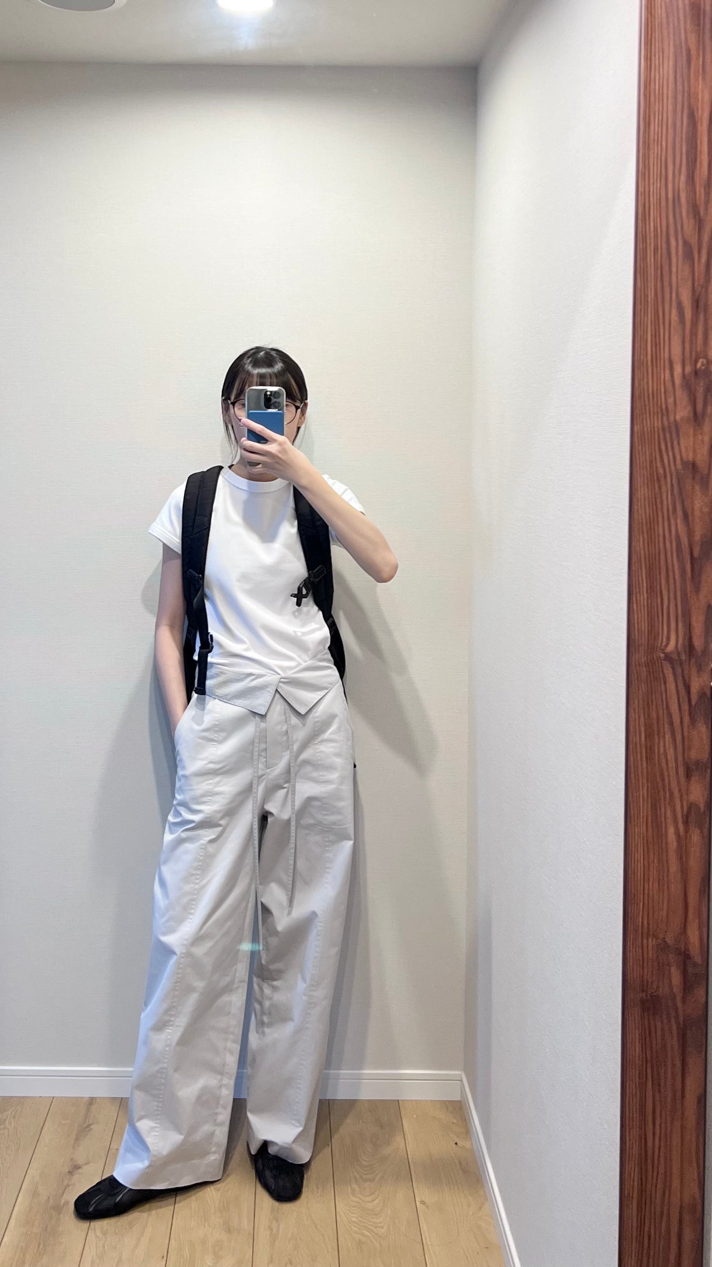 collar pants in light grey (pre-order)