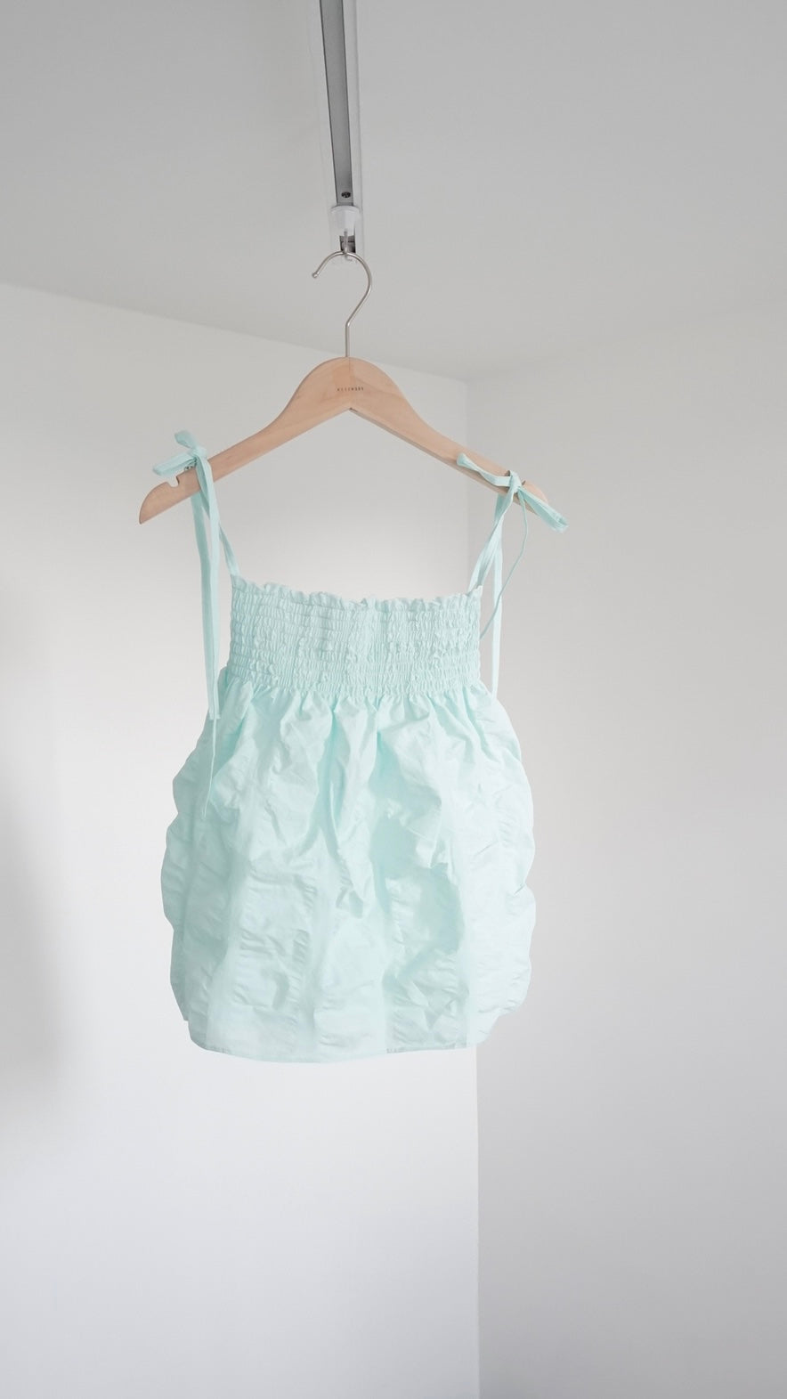 jerry shirred camisole top in mint (pre-order)