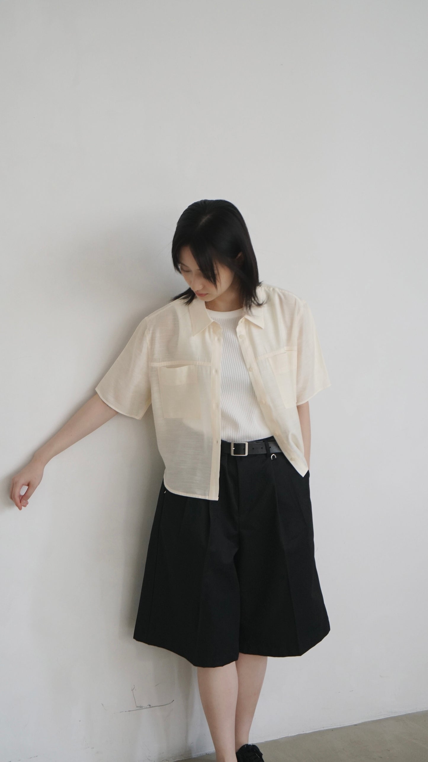 airy rayon shirt in lemon (pre-order)