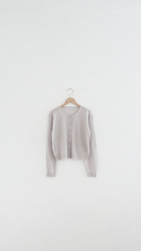 airy sheer cardigan in grey (pre-order)