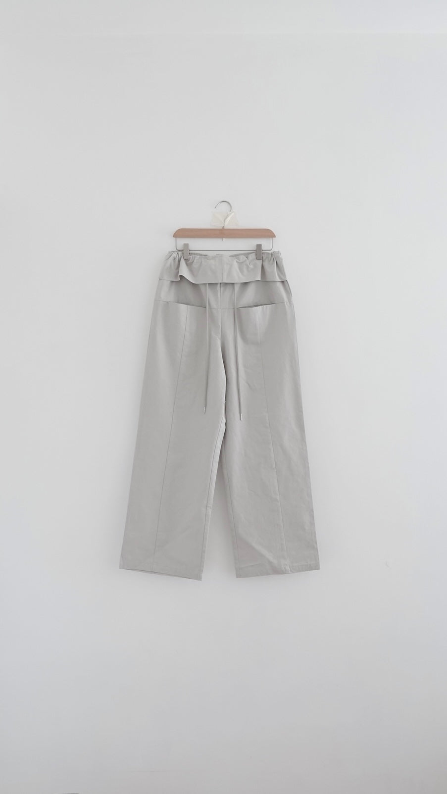 voss high end low waist vintage pants in grey (pre-order)