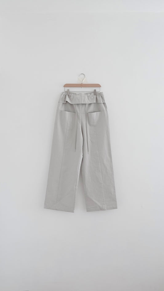 voss high end low waist vintage pants in grey (pre-order)