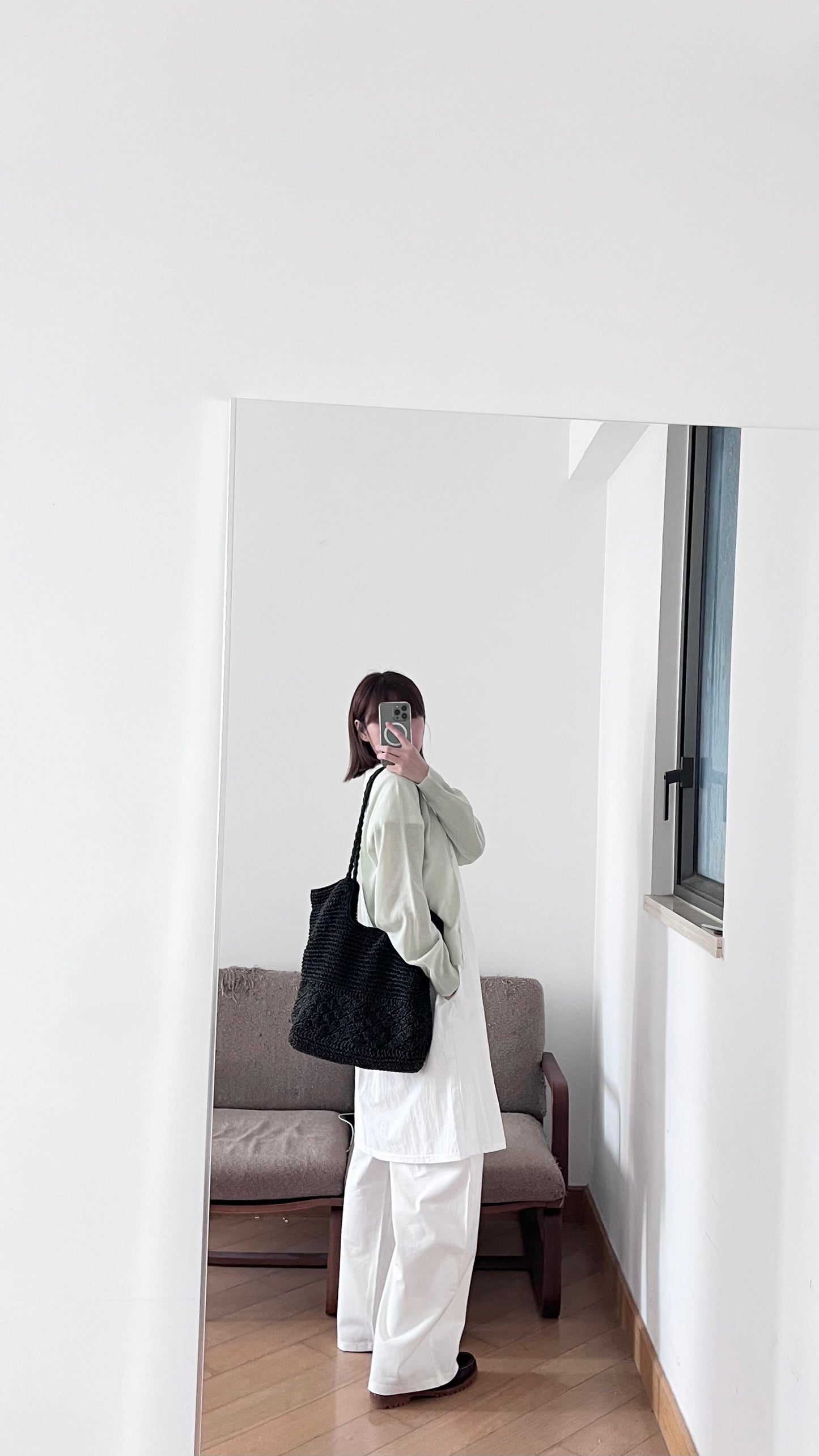 ease a-line tank dress in white (pre-order)