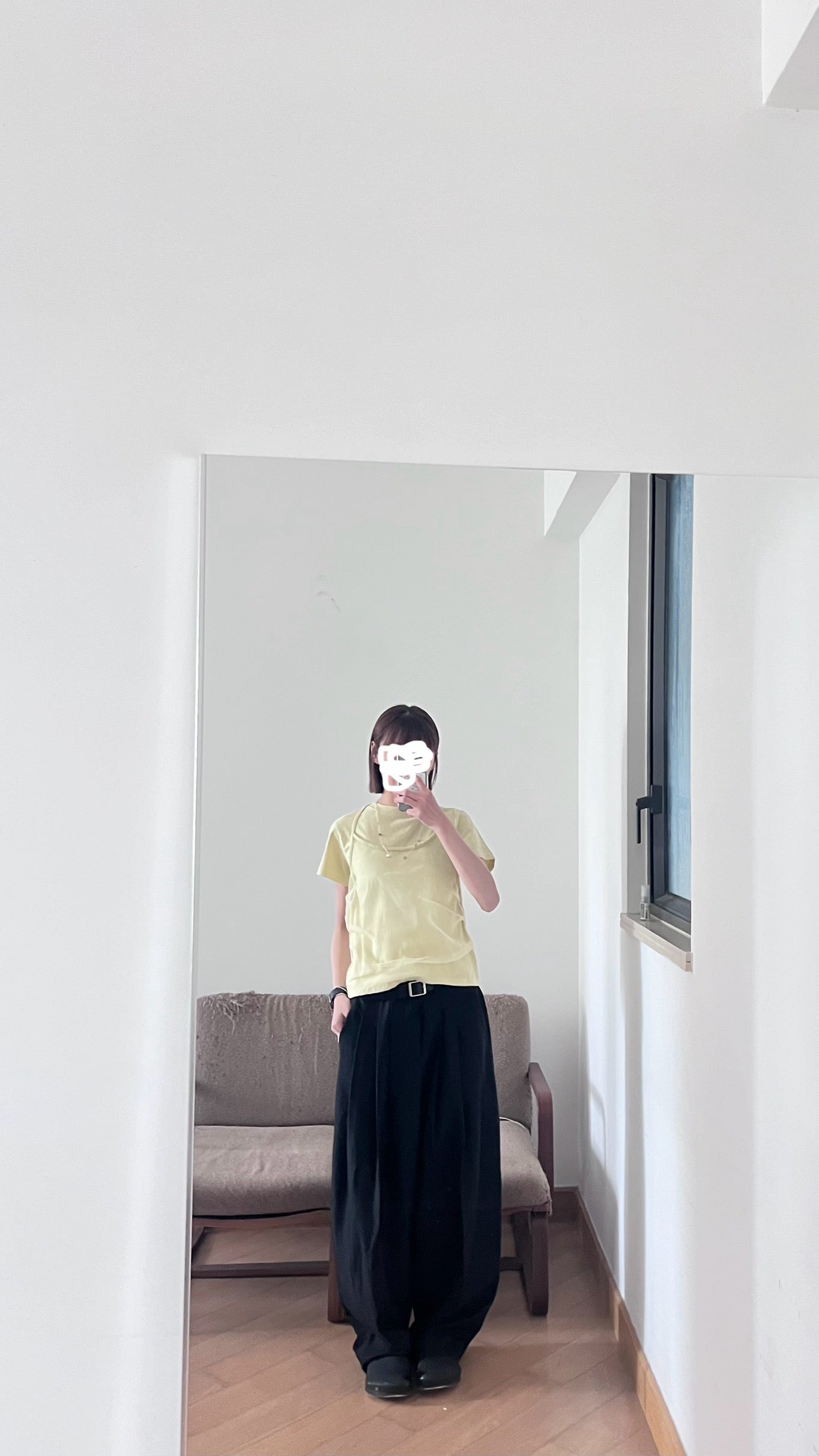 two-in-one tee in pistachioi green