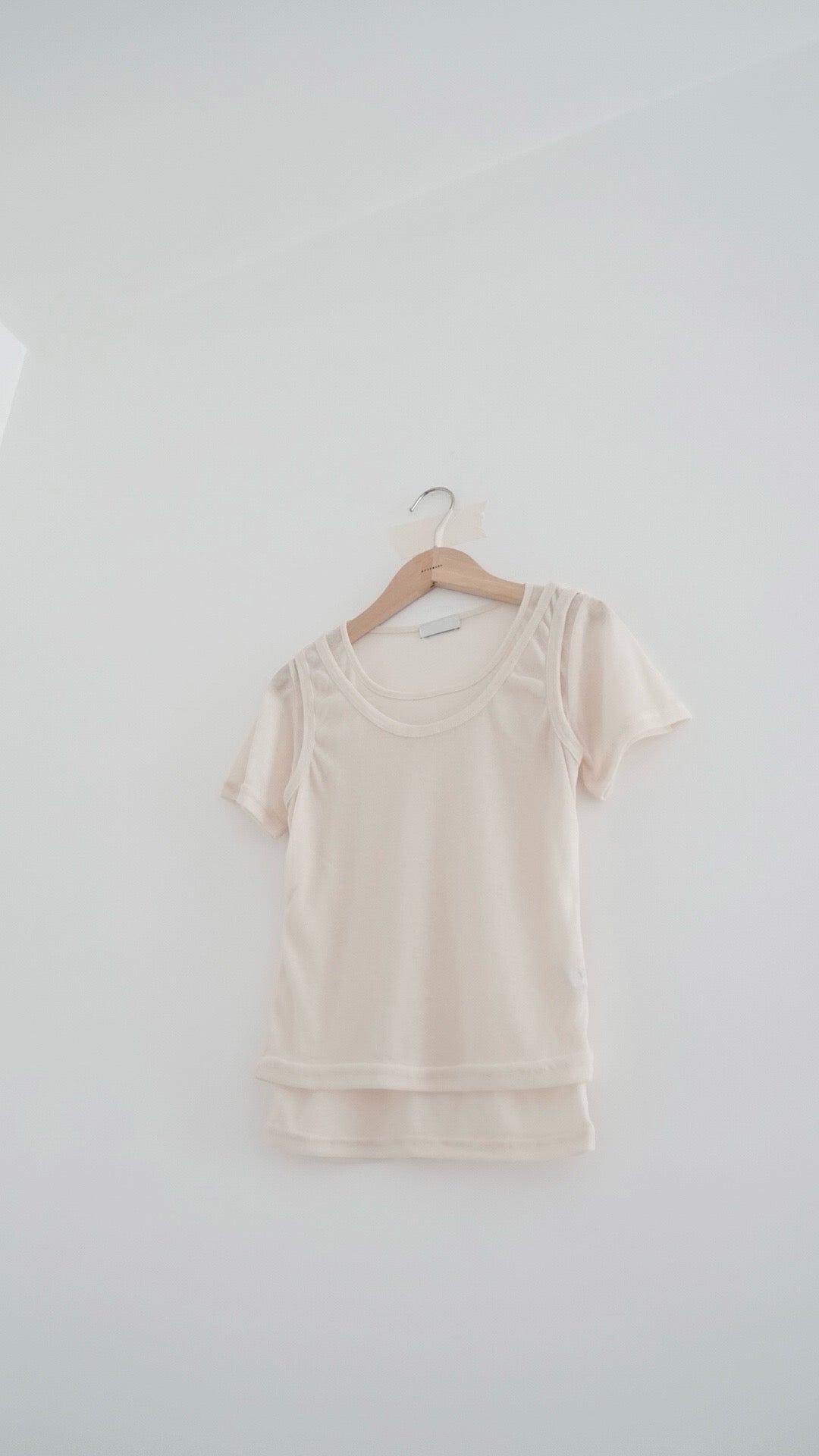 soufflé sheer tee in light lemon (pre-order)