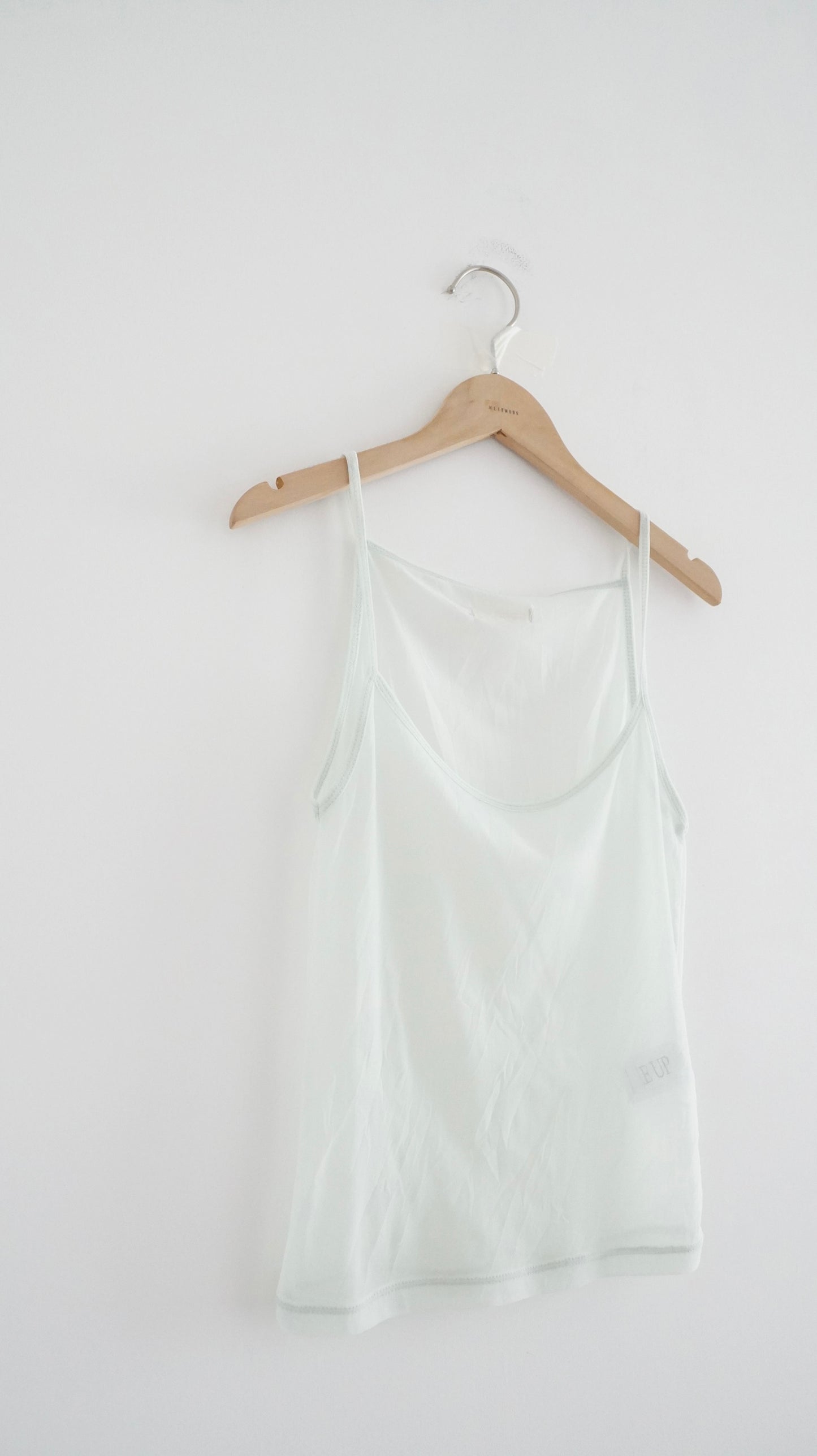 sheer camii top in mint