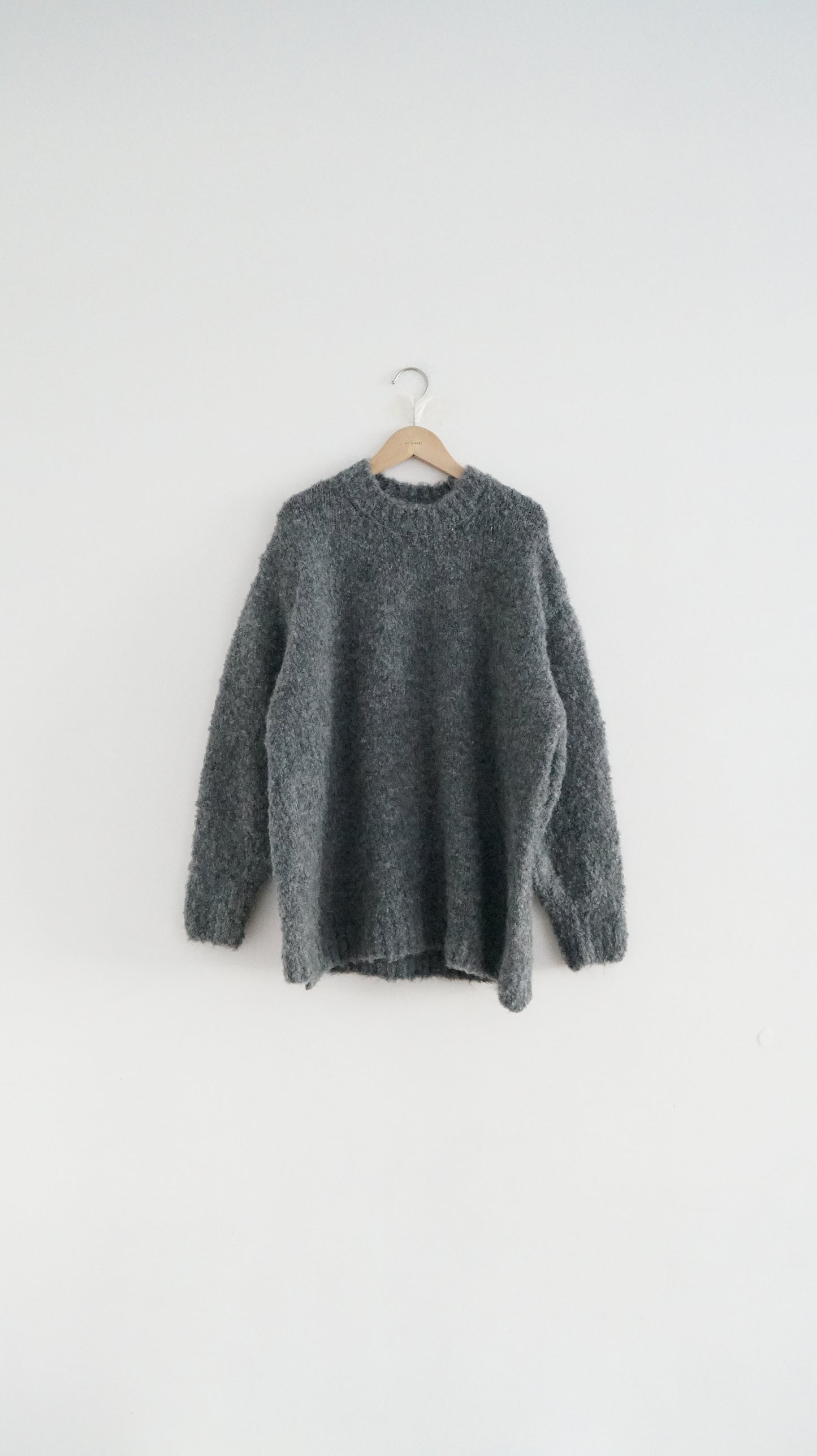 piano sweater in grey ( pre-order )