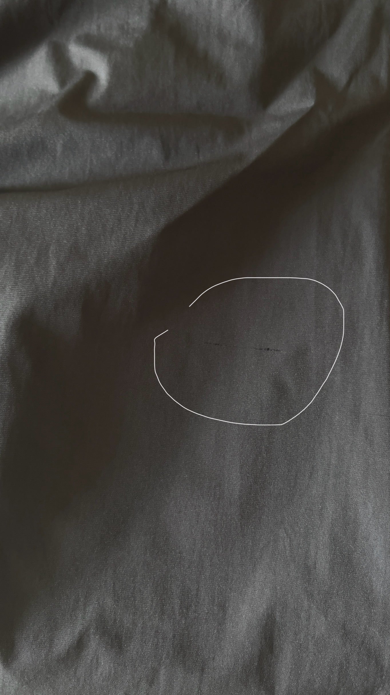 cloudy pants in dark grey (flawed)