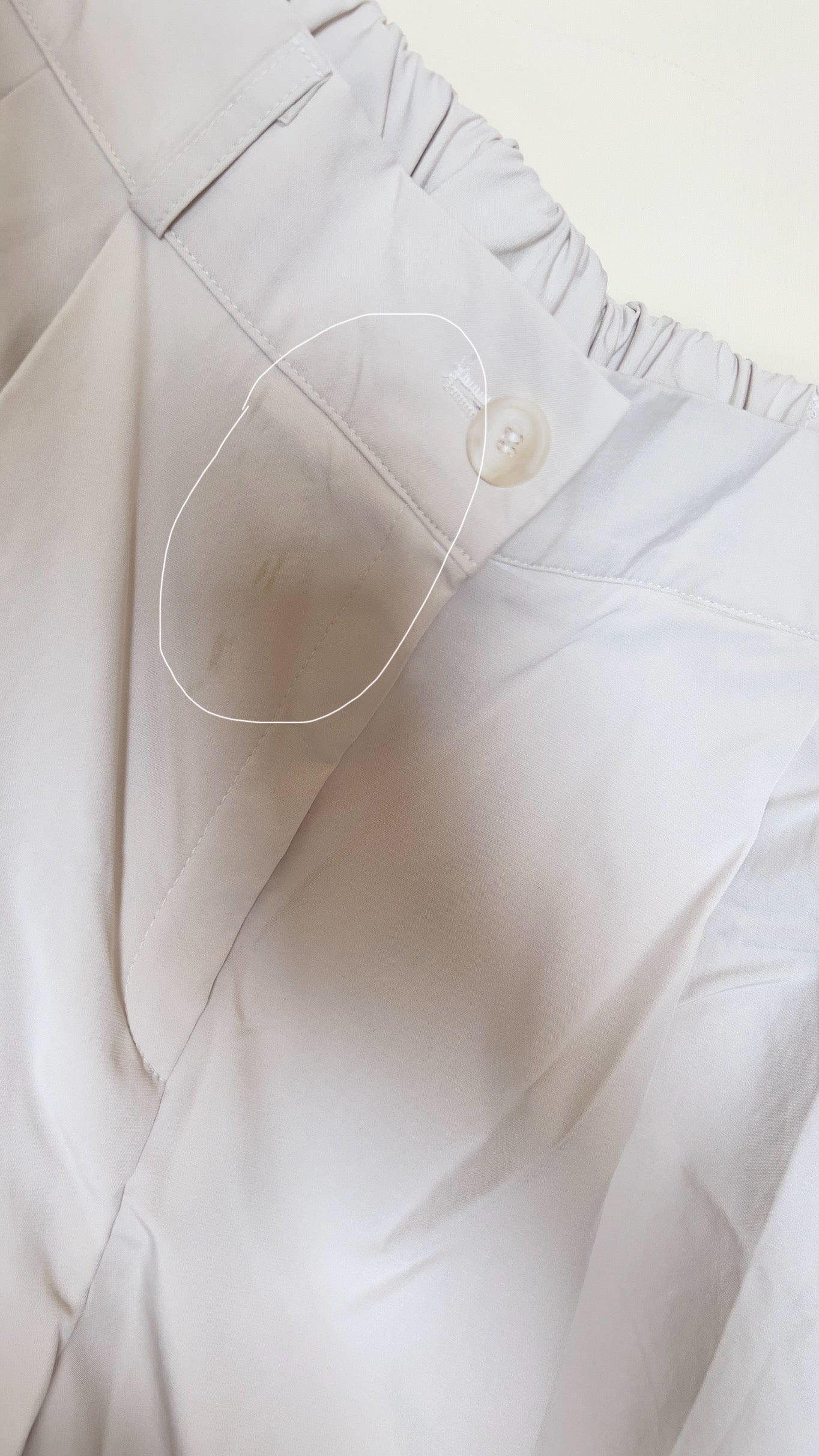 cloudy pants in dust grey (flawed)