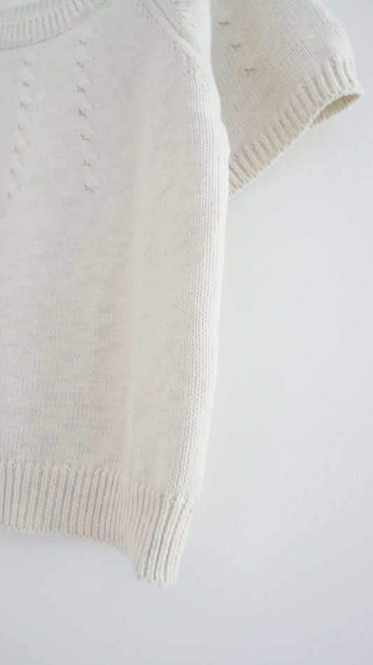 vintage sweater in ivory