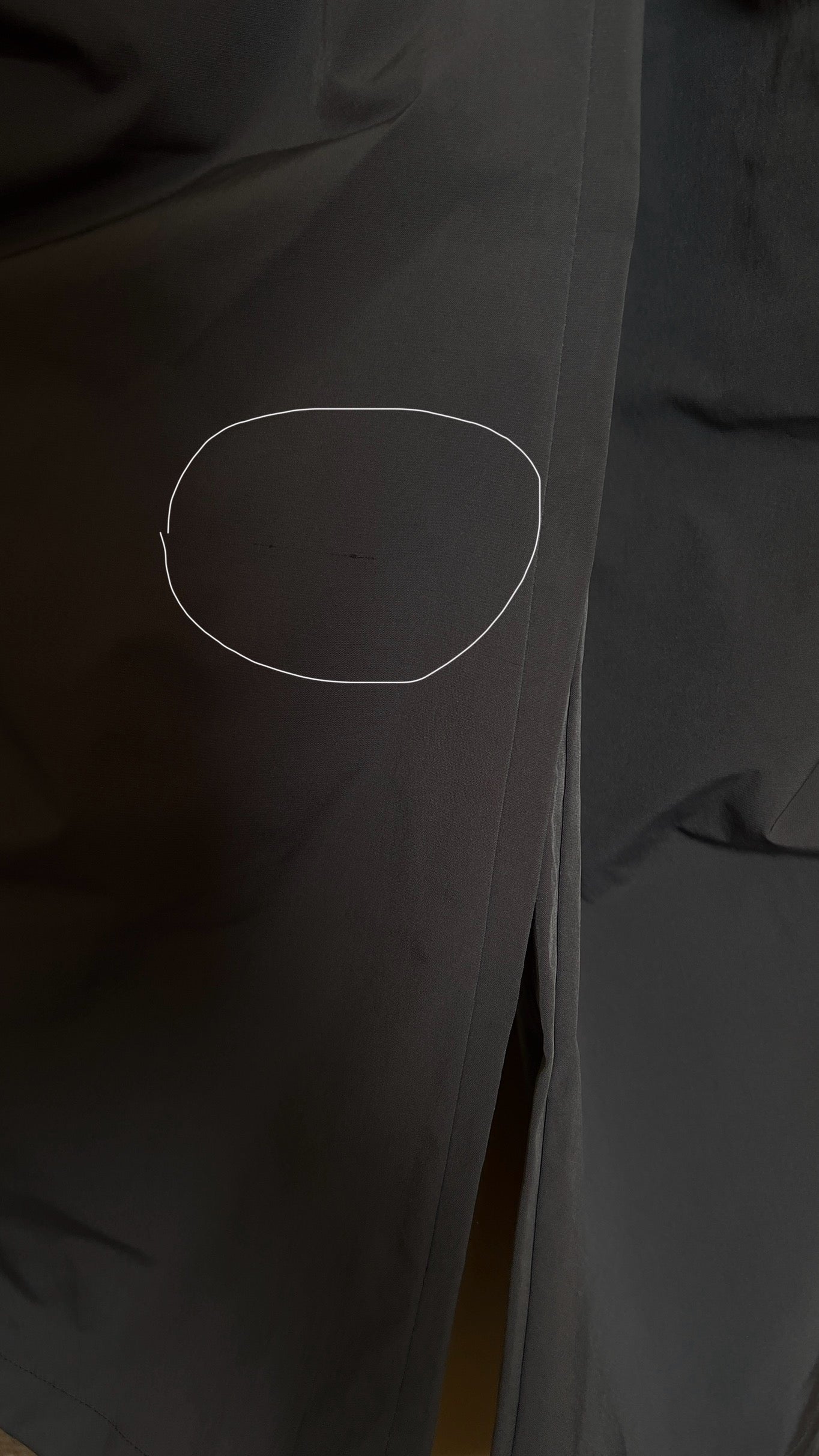 cloudy pants in dark grey (flawed)