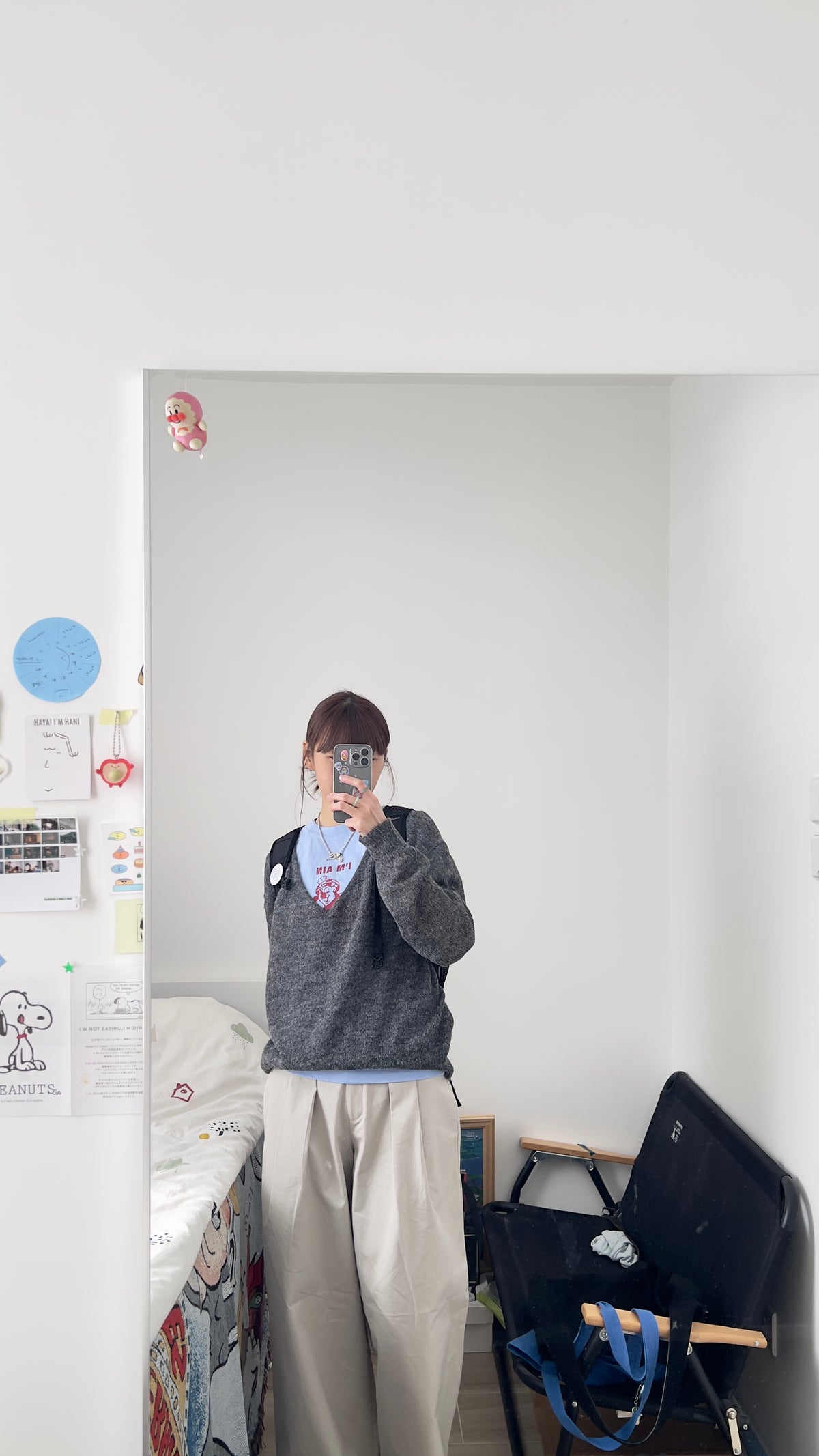 john clean-fit bear tee in blue (pre-order)