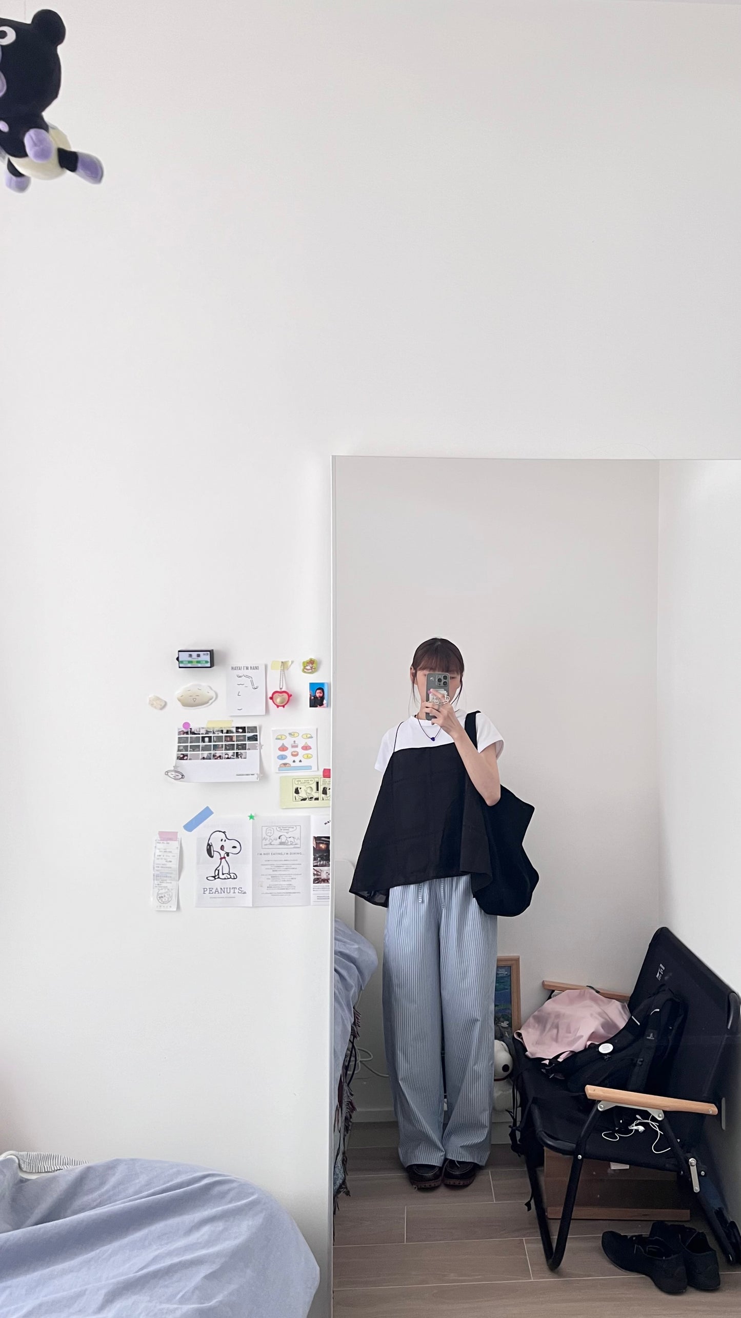 airy flared camisole top in black (pre-order)