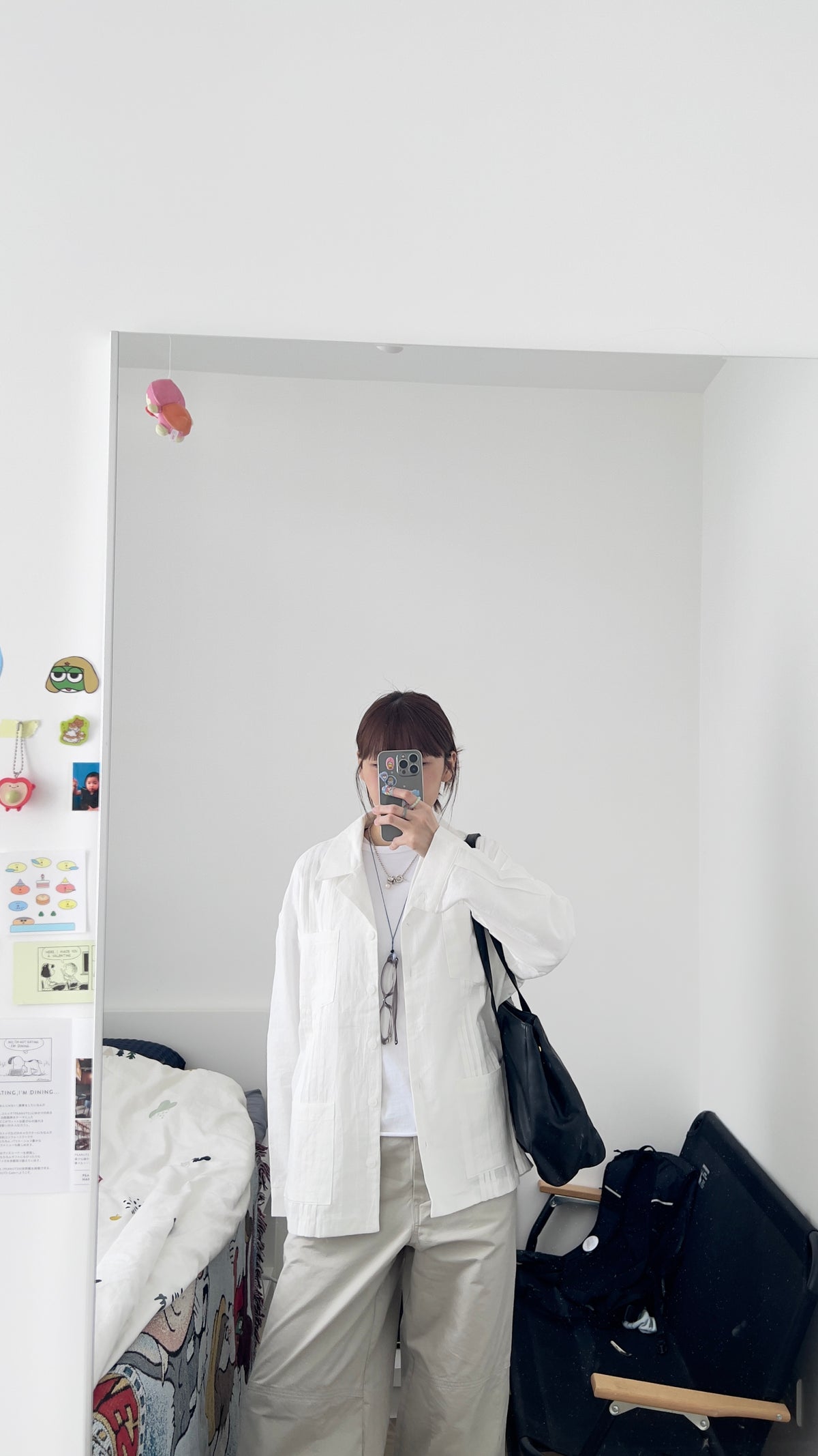 aster tailored linen jacket in white (pre-order)