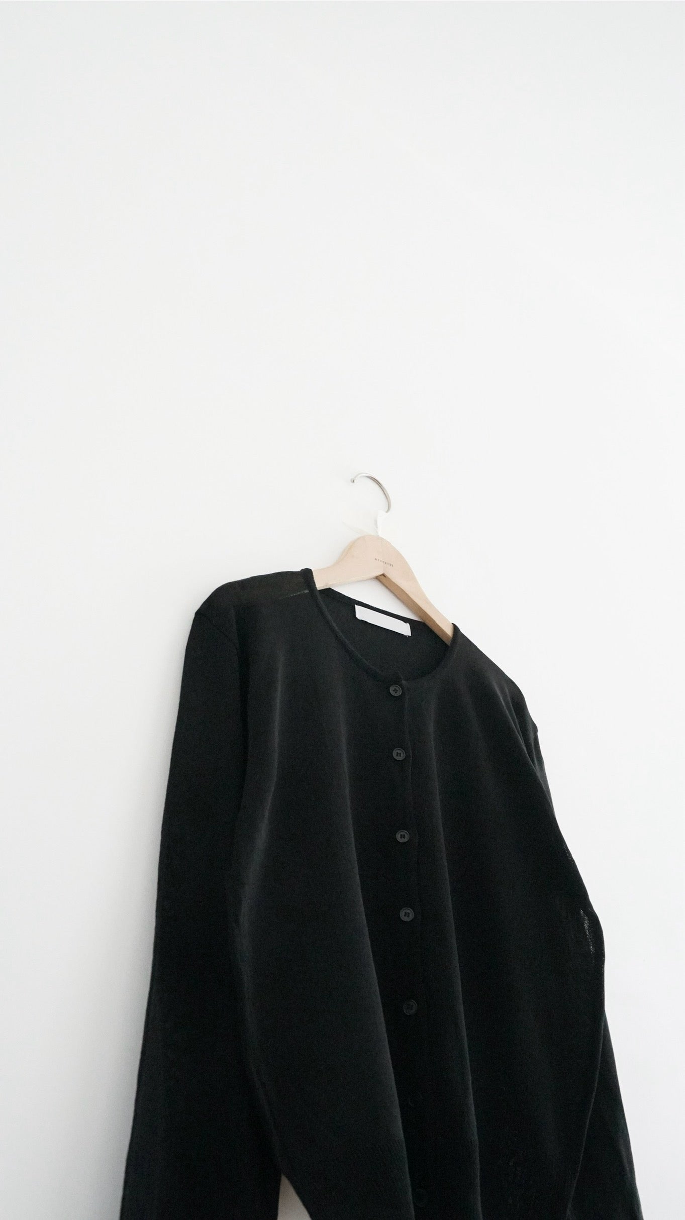 airy sheer cardigan in black (pre-order)