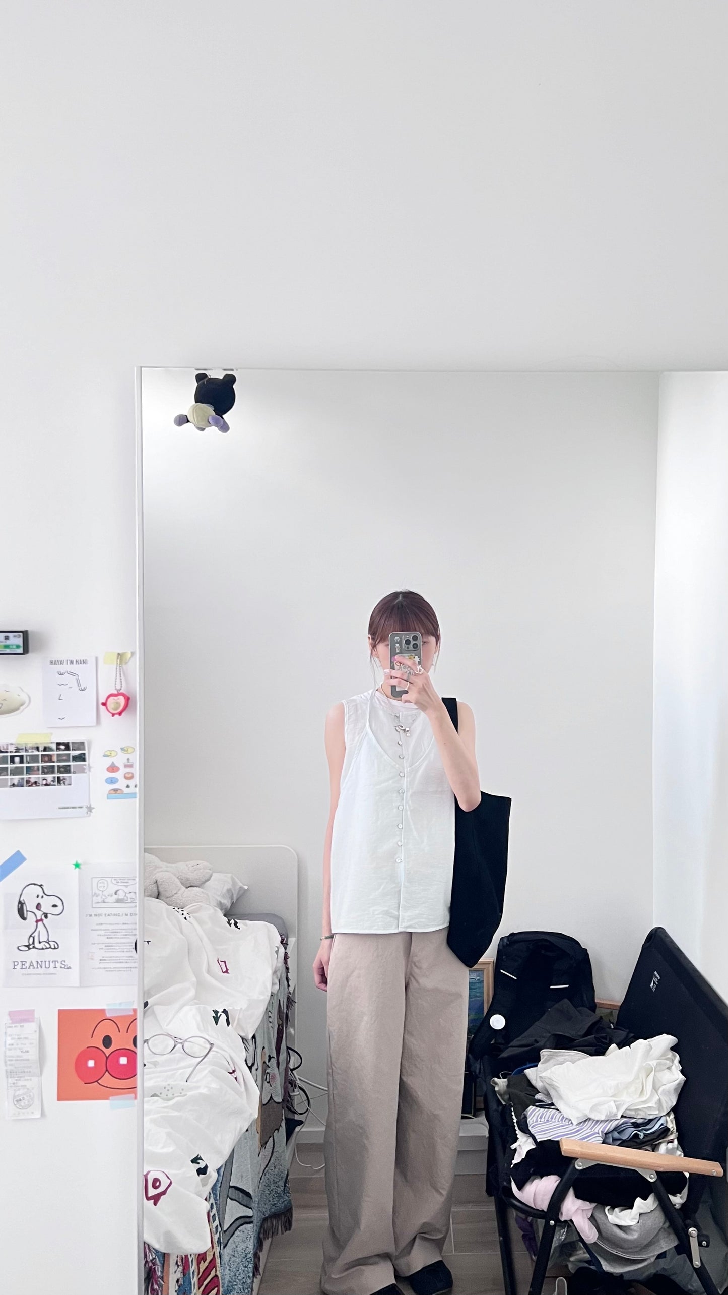 pearl sheer layering top set in sora (pre-order)