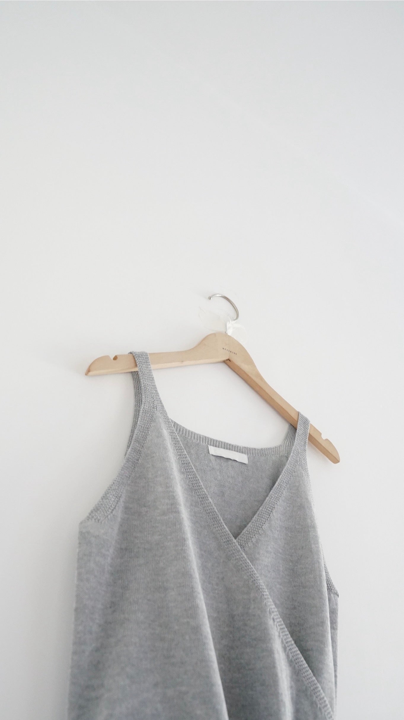 kimono tie vest in grey