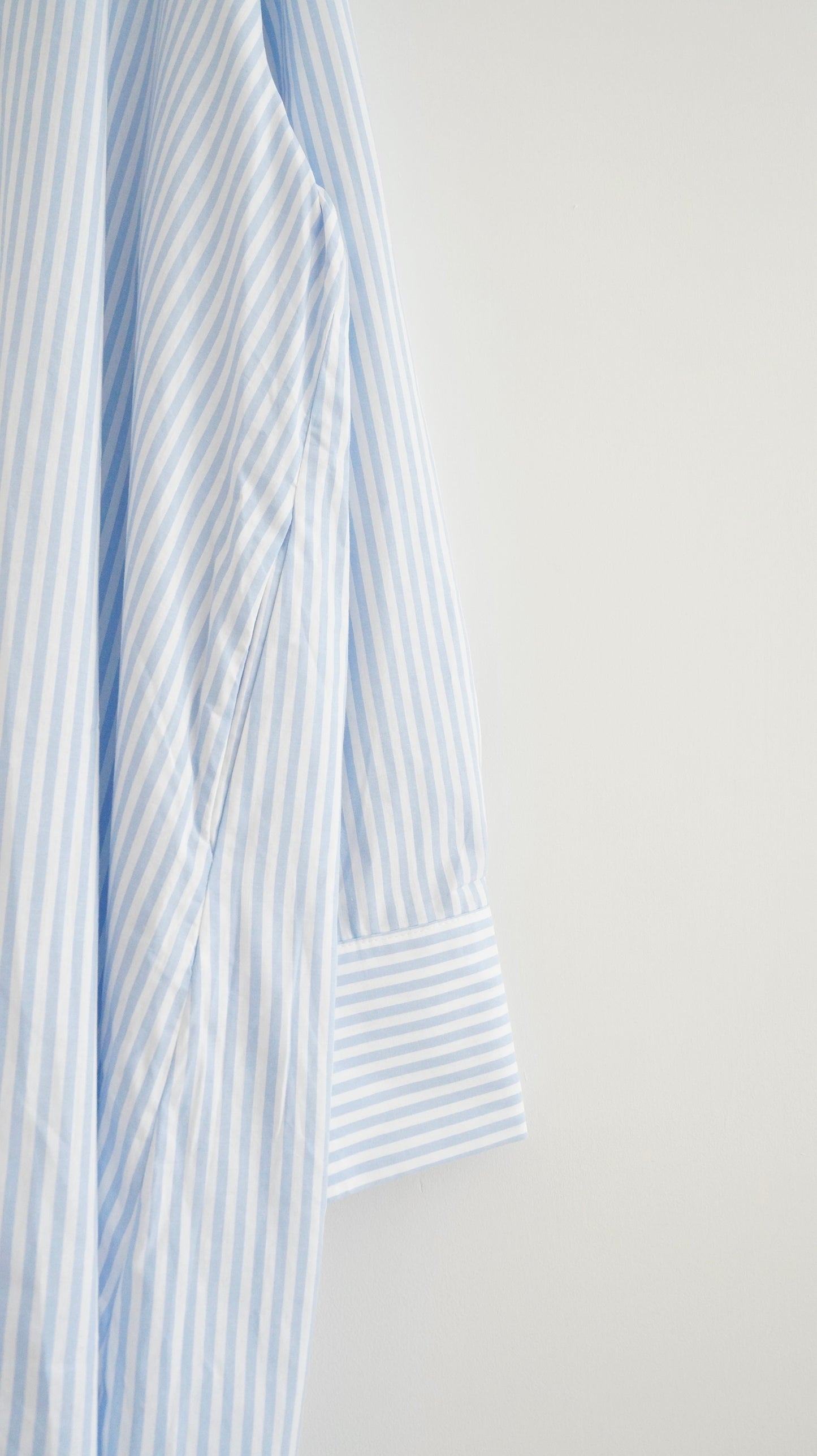 striped hoodies dress in baby blue